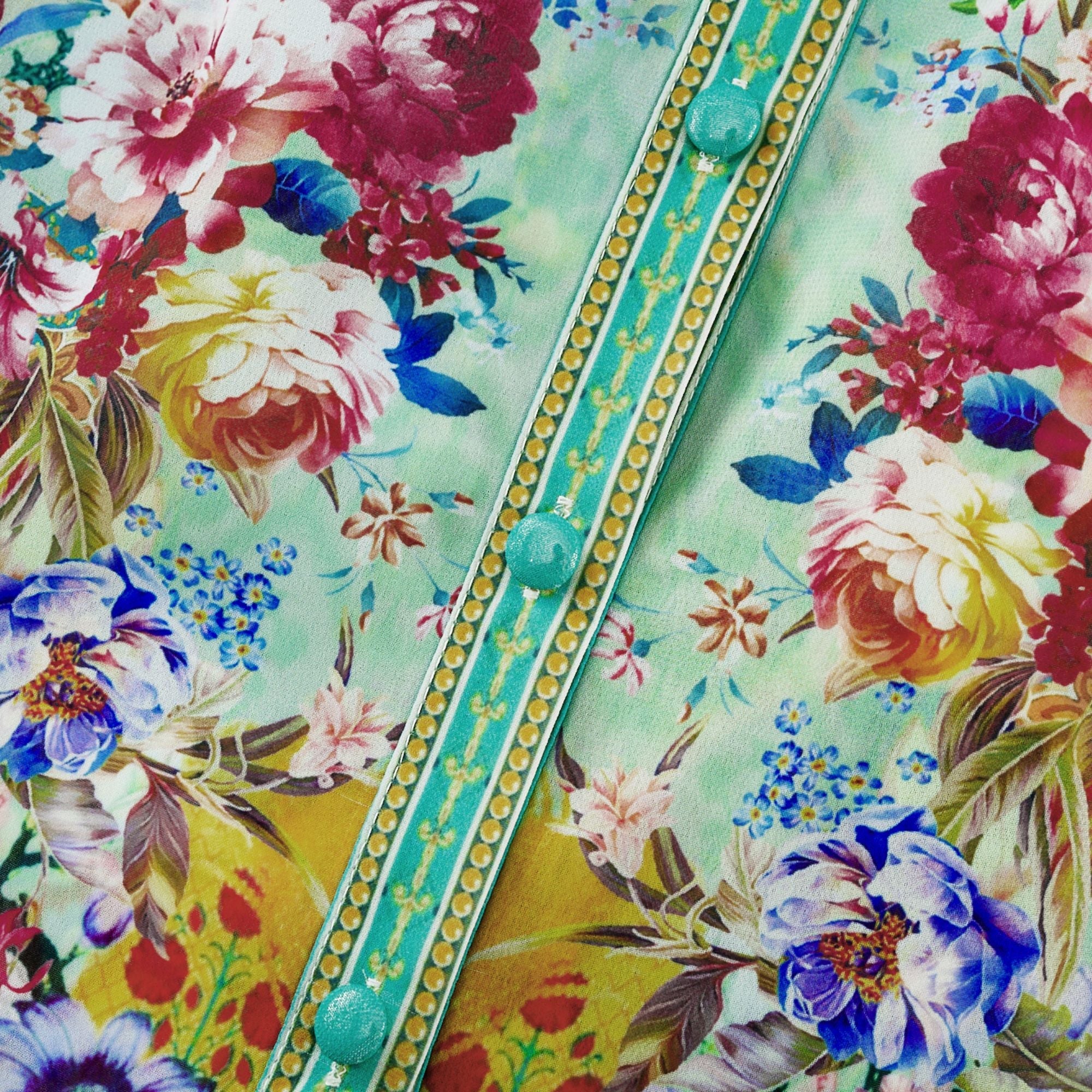 Juliette floral-print flounce-hem midi dress (Final Sale-US Only)