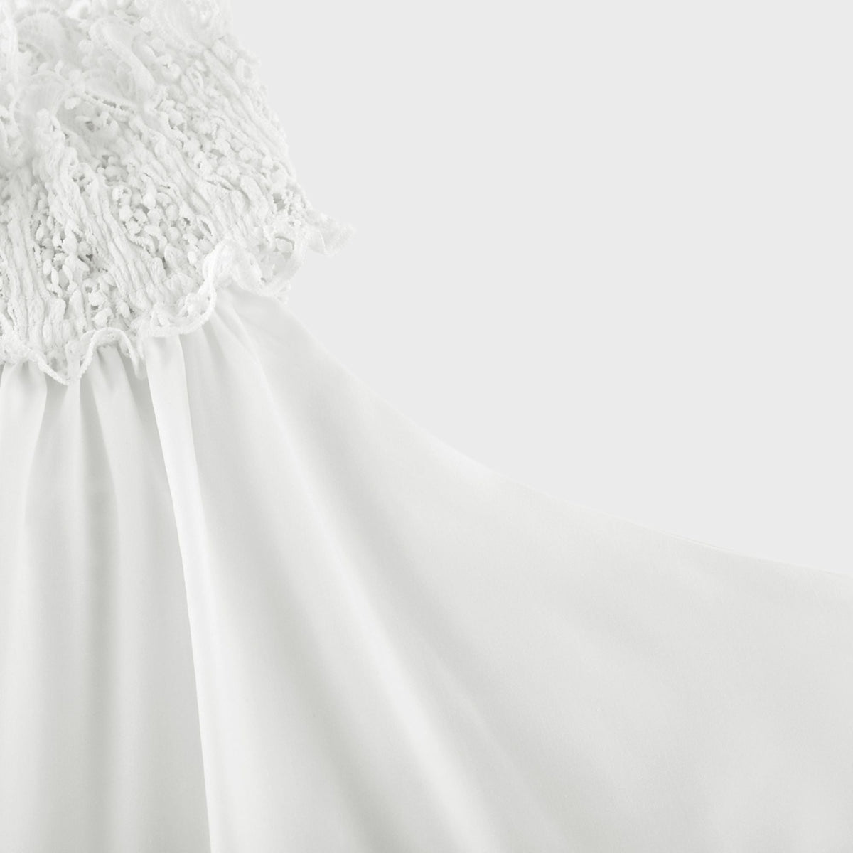 Neri white guipure-lace midi dress