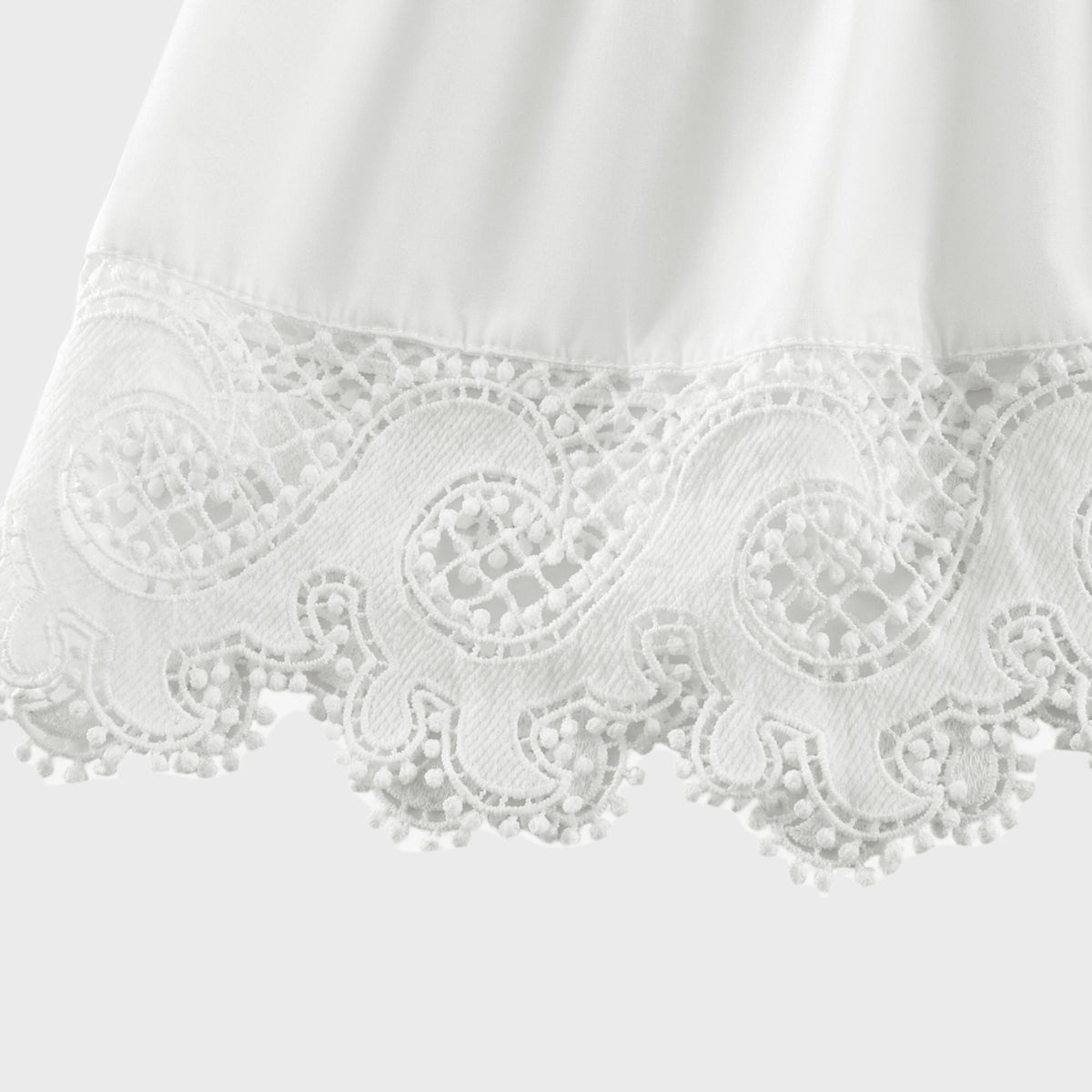 Neri white guipure-lace midi dress