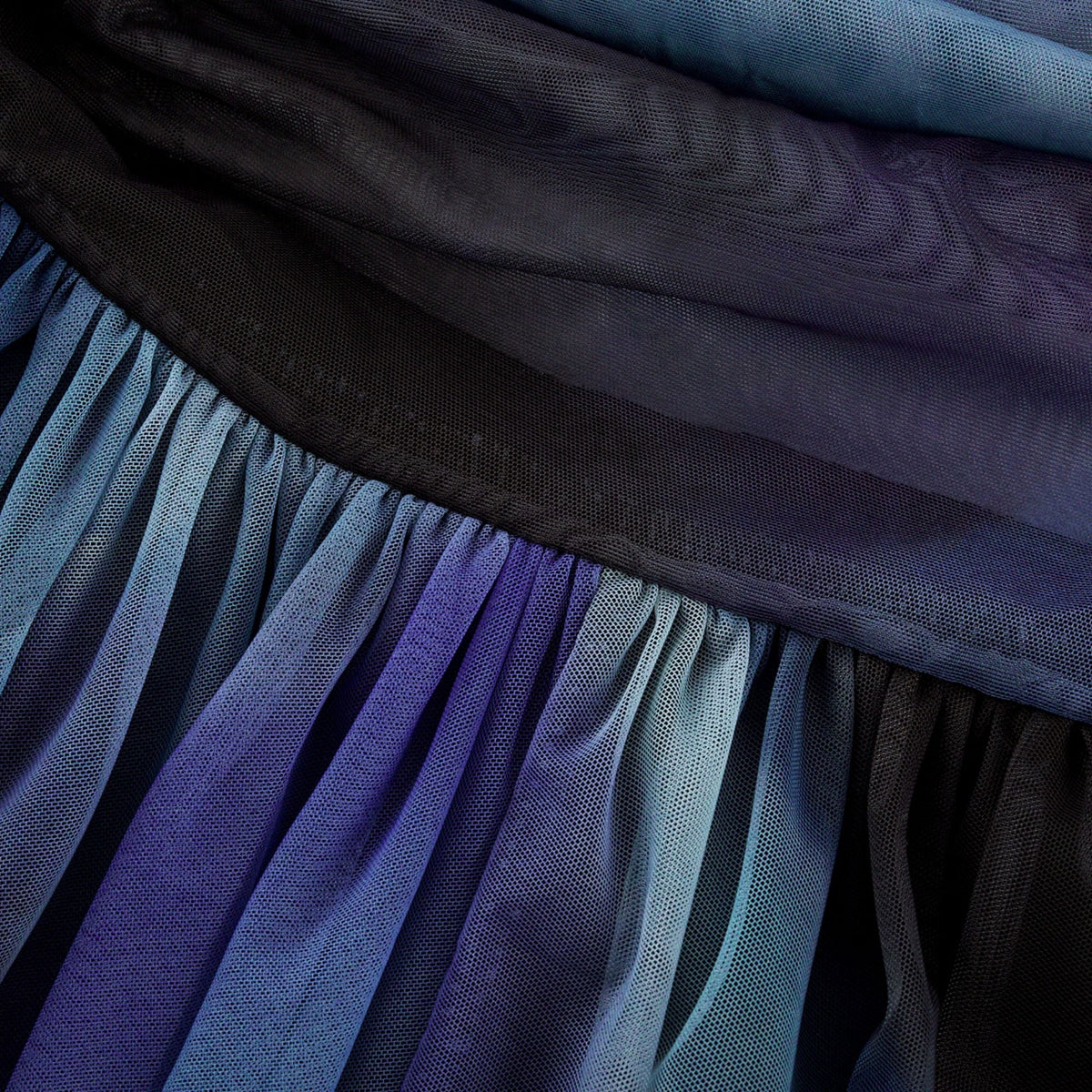 Céleste ombre-print pleated midi dress