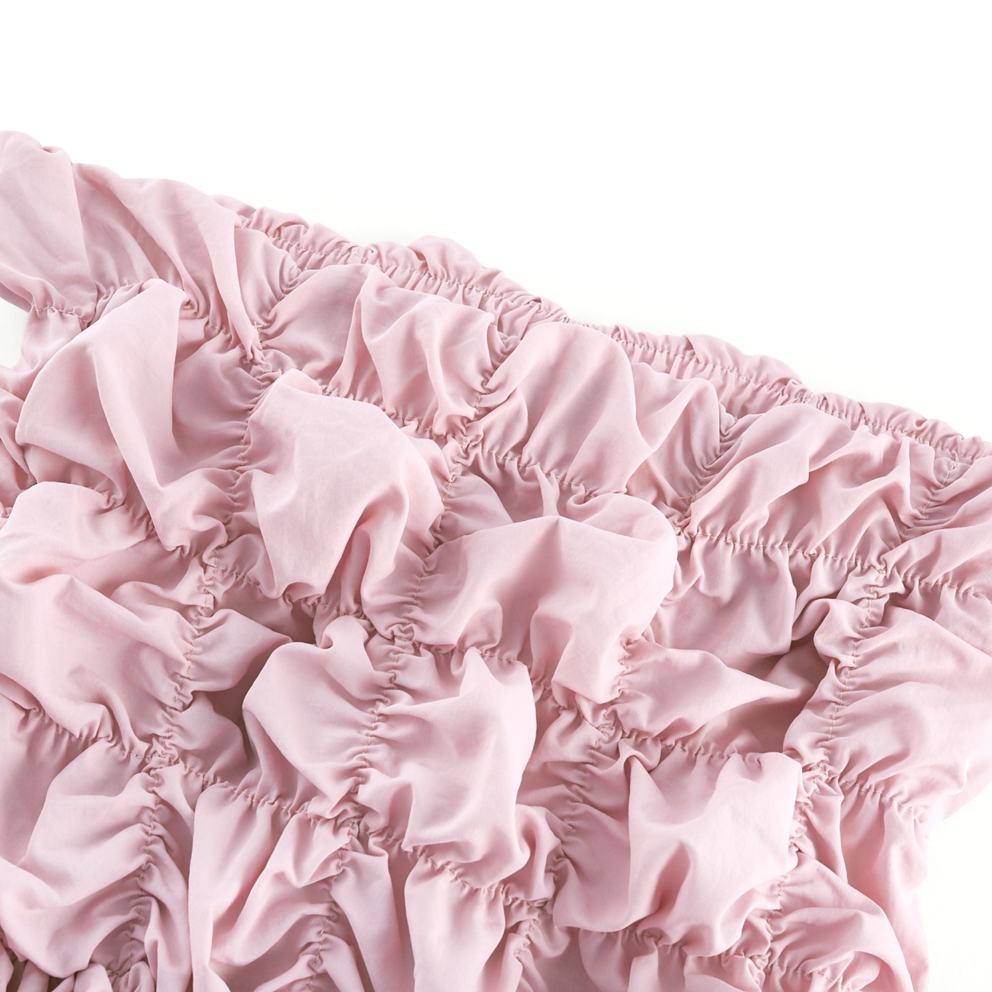 Aurore puffed pleated midi dress - Pink