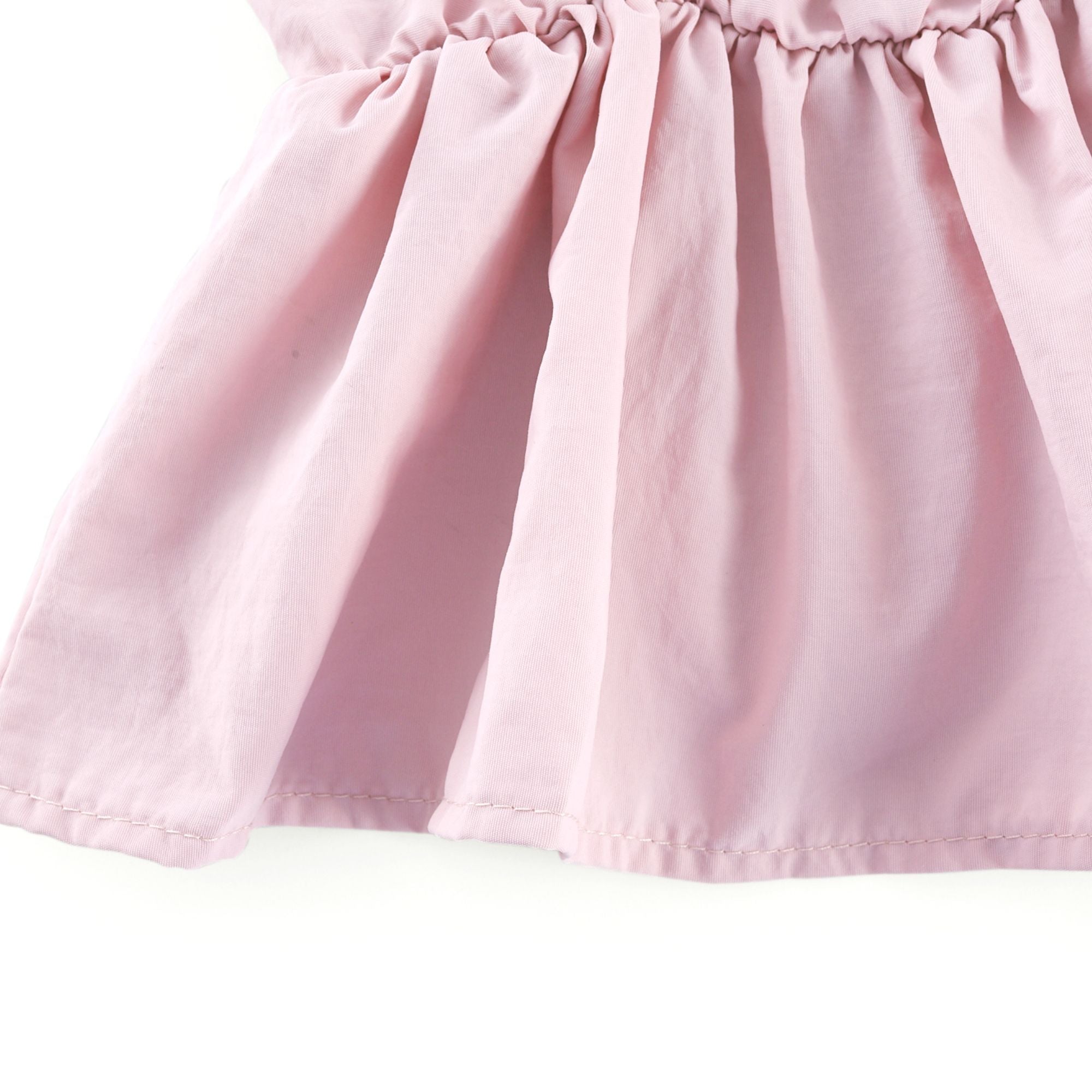 Aurore puffed pleated midi dress - Pink