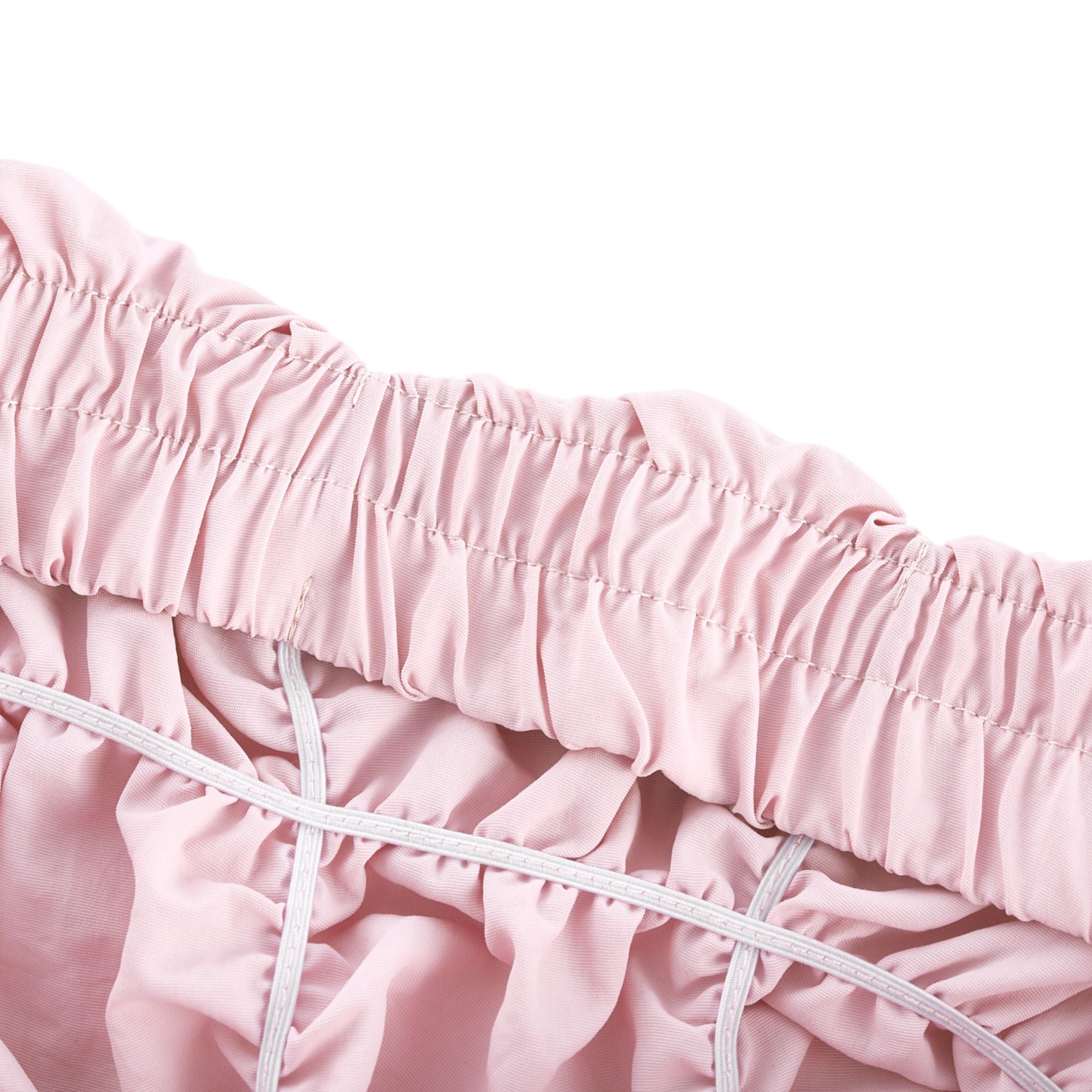 Aurore puffed pleated midi dress - Pink