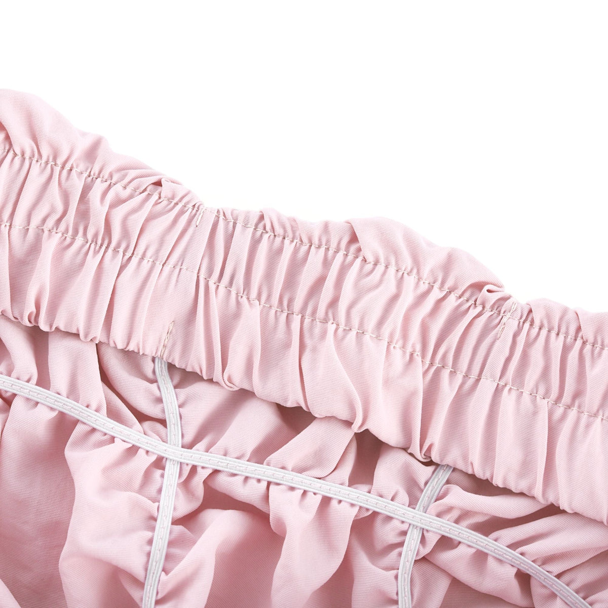 Aurore puffed pleated midi dress - Pink