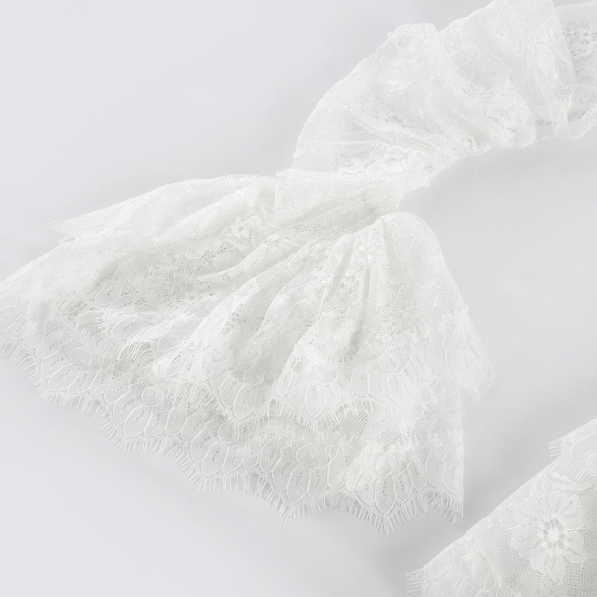 Nadine semi-sheer lace-trim mini dress