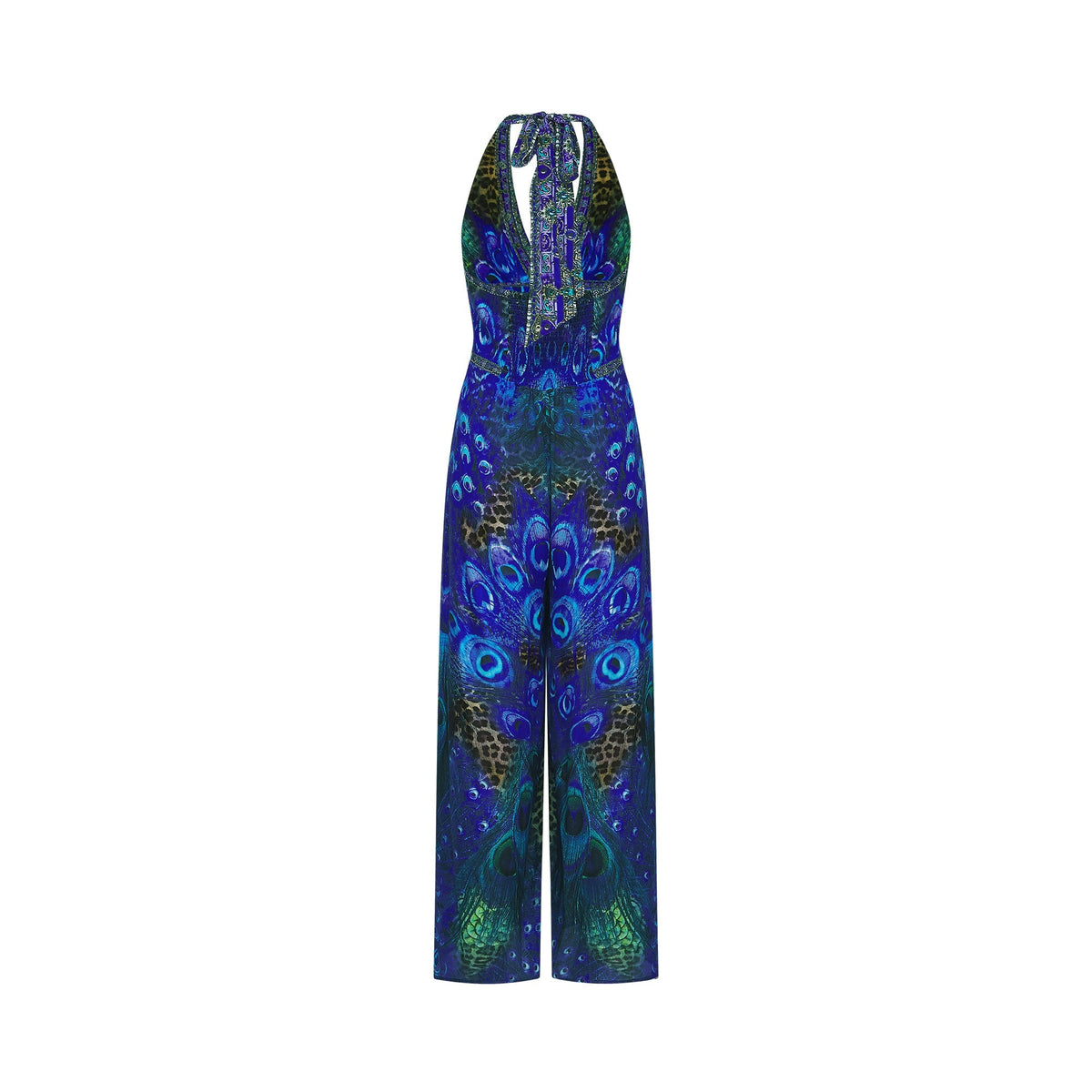Felicia silk halterneck jumpsuit