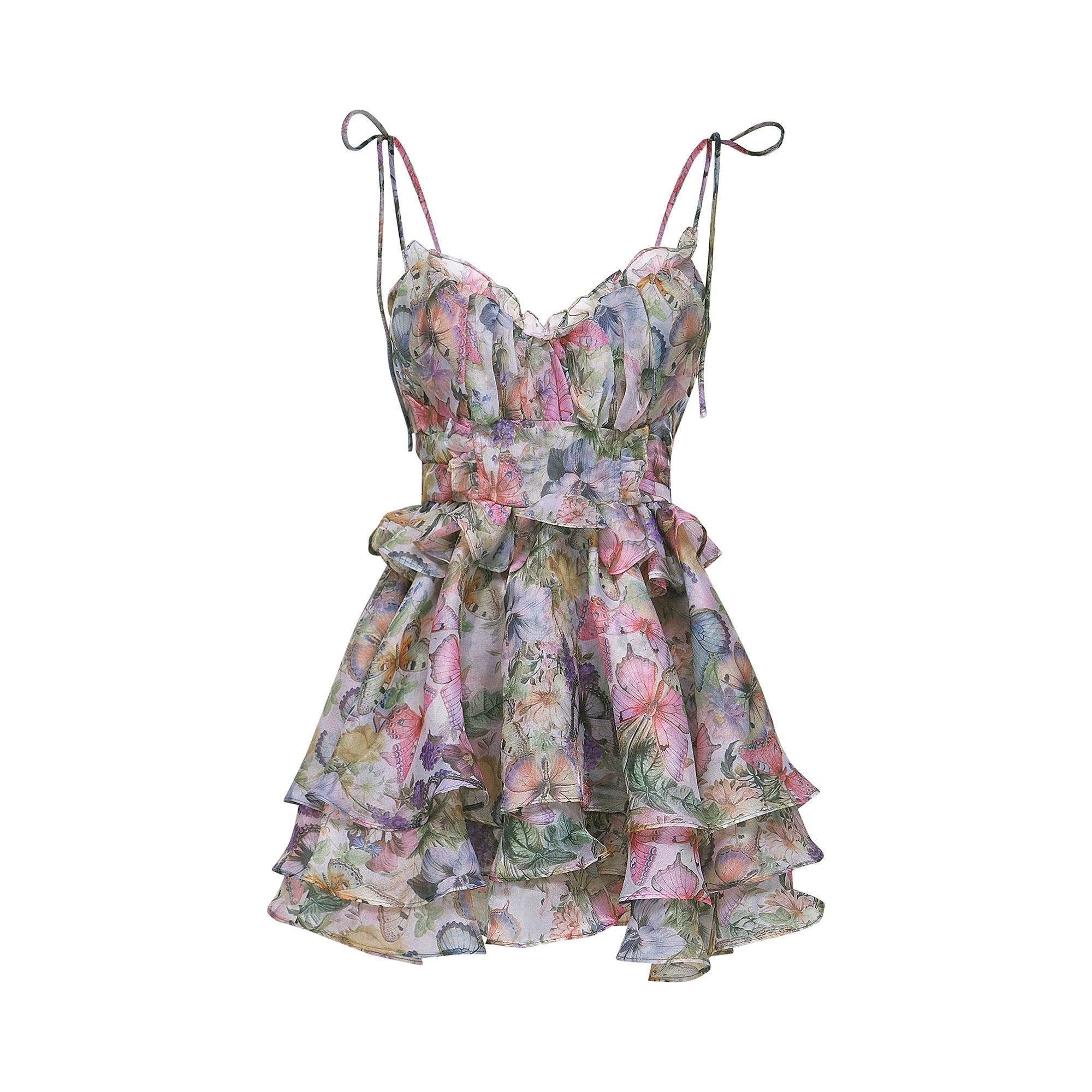 Juliette floral print pleated mini dress (Final Sale-US Only)