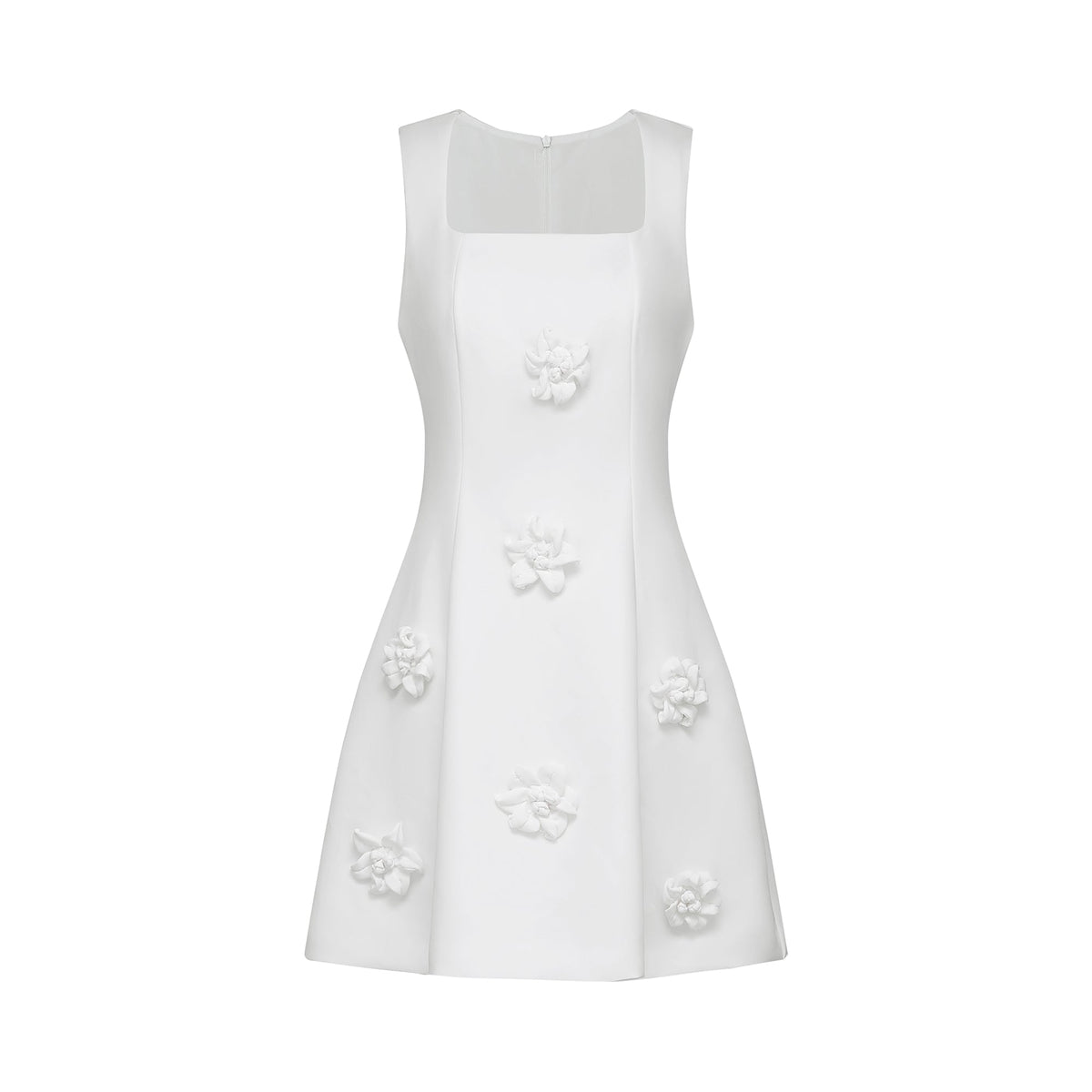 Moren faux-flower mini dress