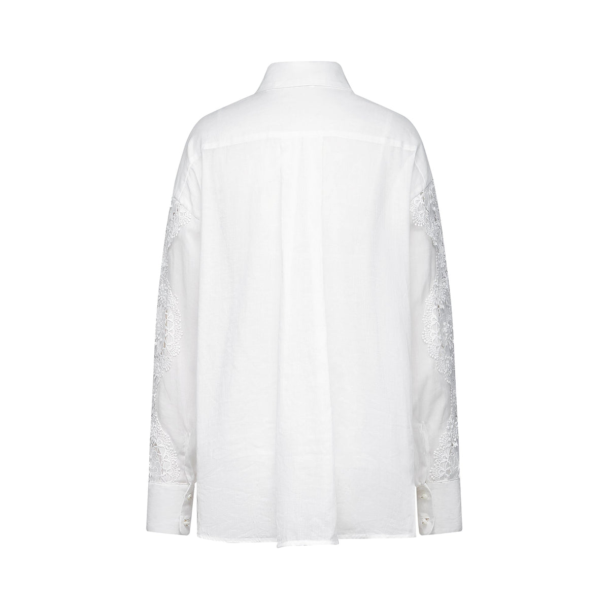 Axelle lace-embroidered cut-out shirt