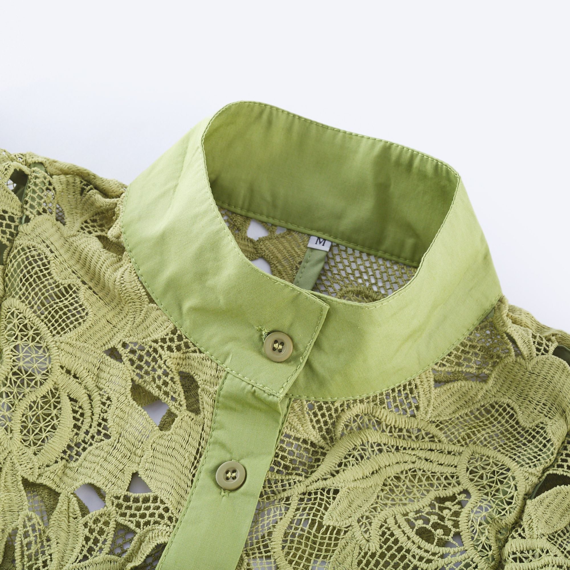 Noémie floral-embroidered midi dress in Green (US Only)