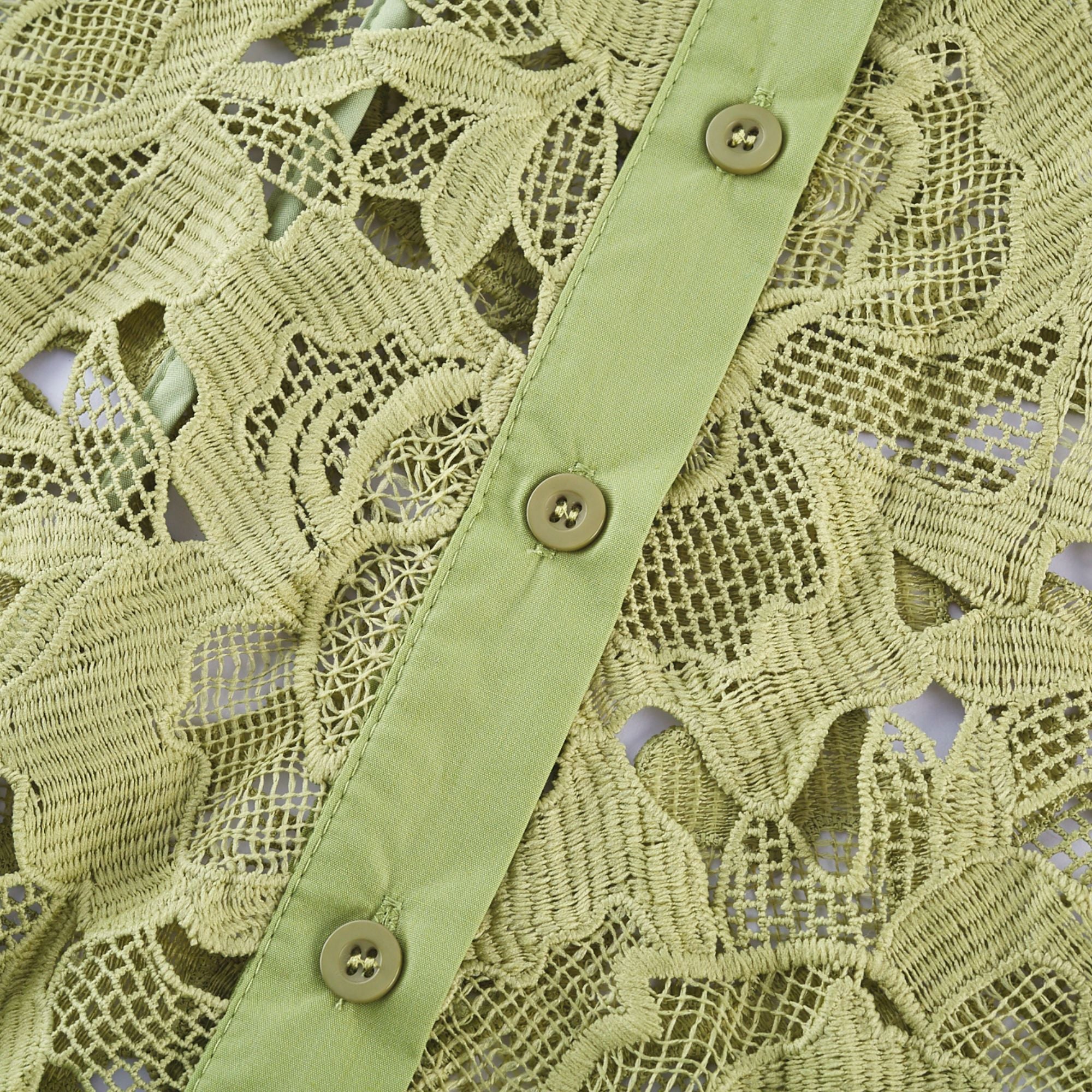 Noémie floral-embroidered midi dress in Green (US Only)