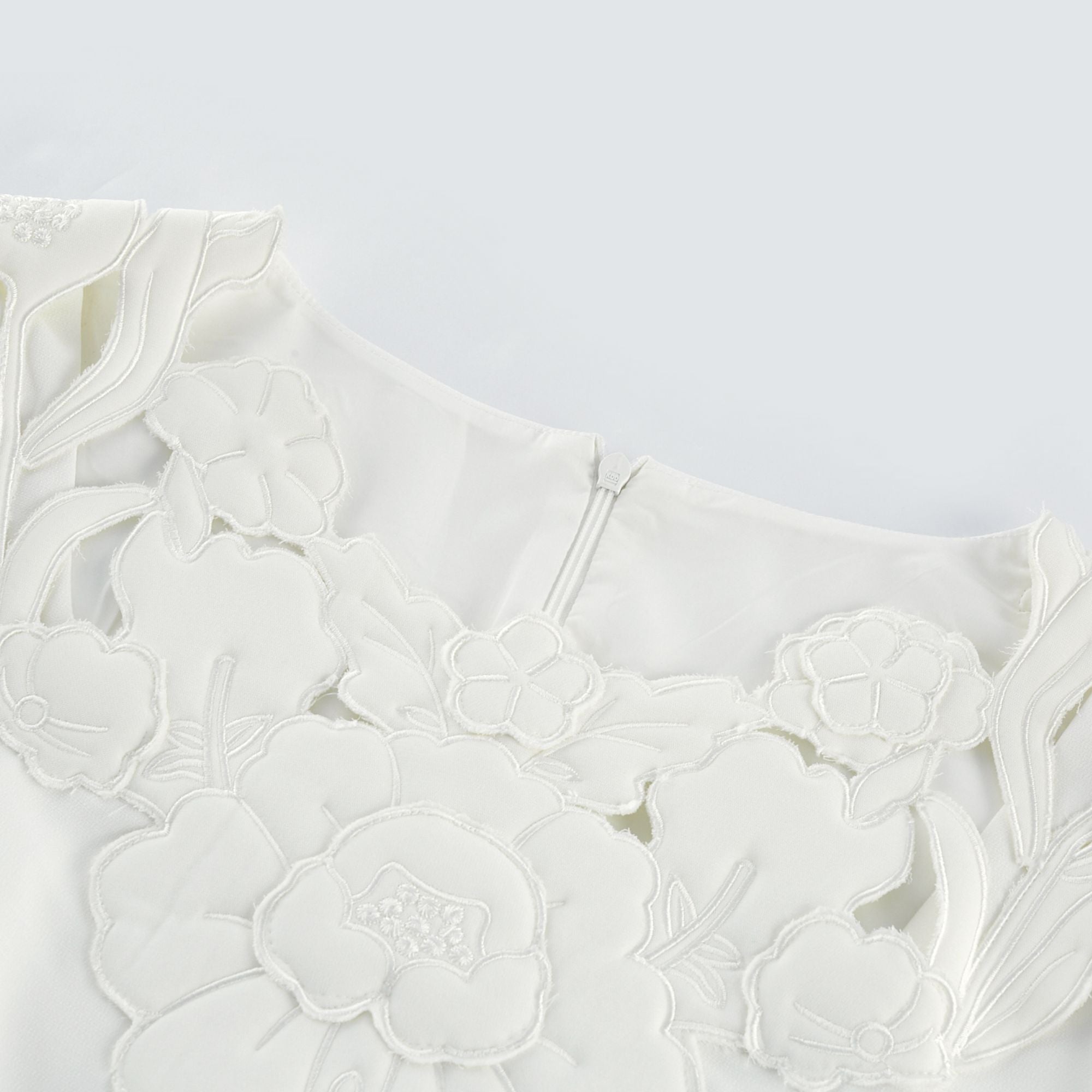Coline floral embroidered cut-out midi dress