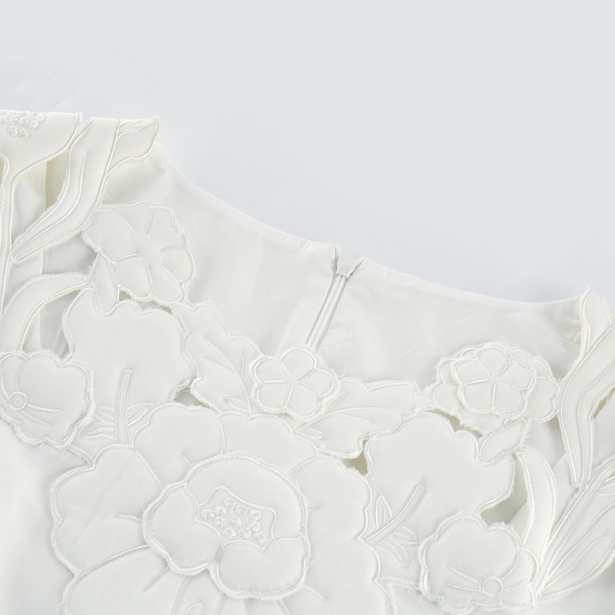 Coline floral embroidered cut-out midi dress