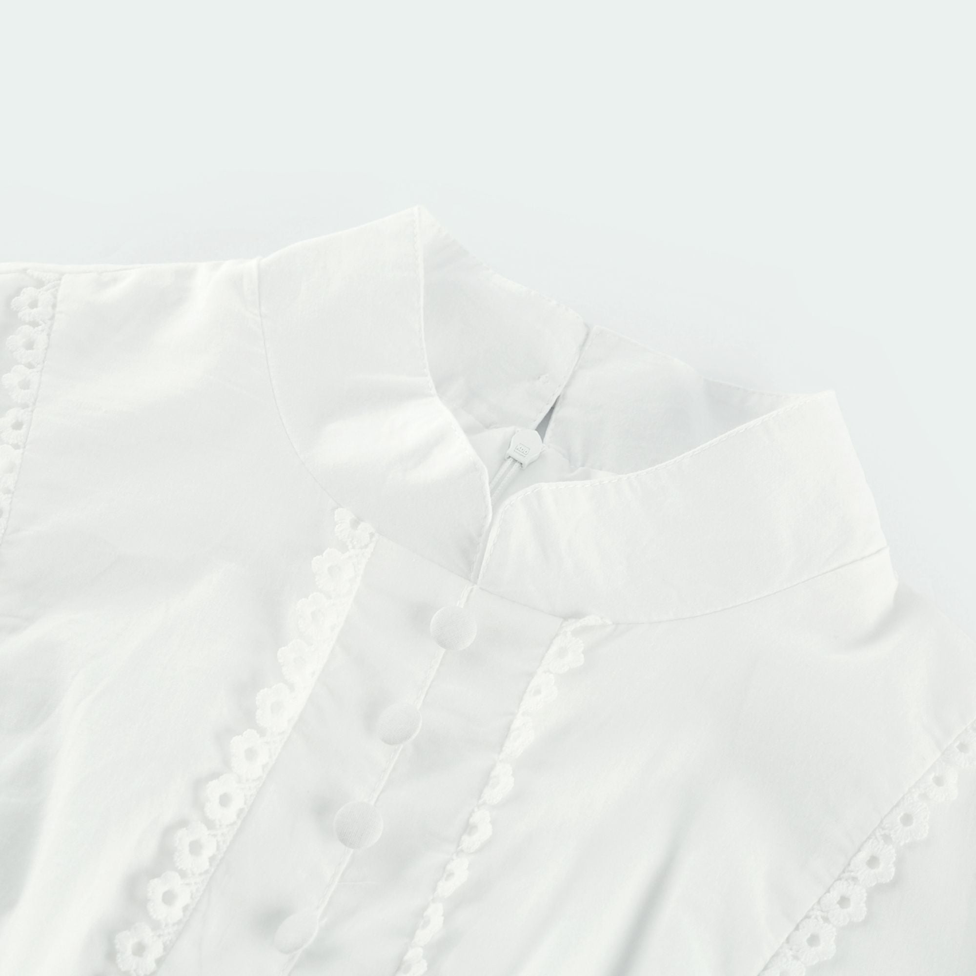 Coline lace floral-embroidered midi dress