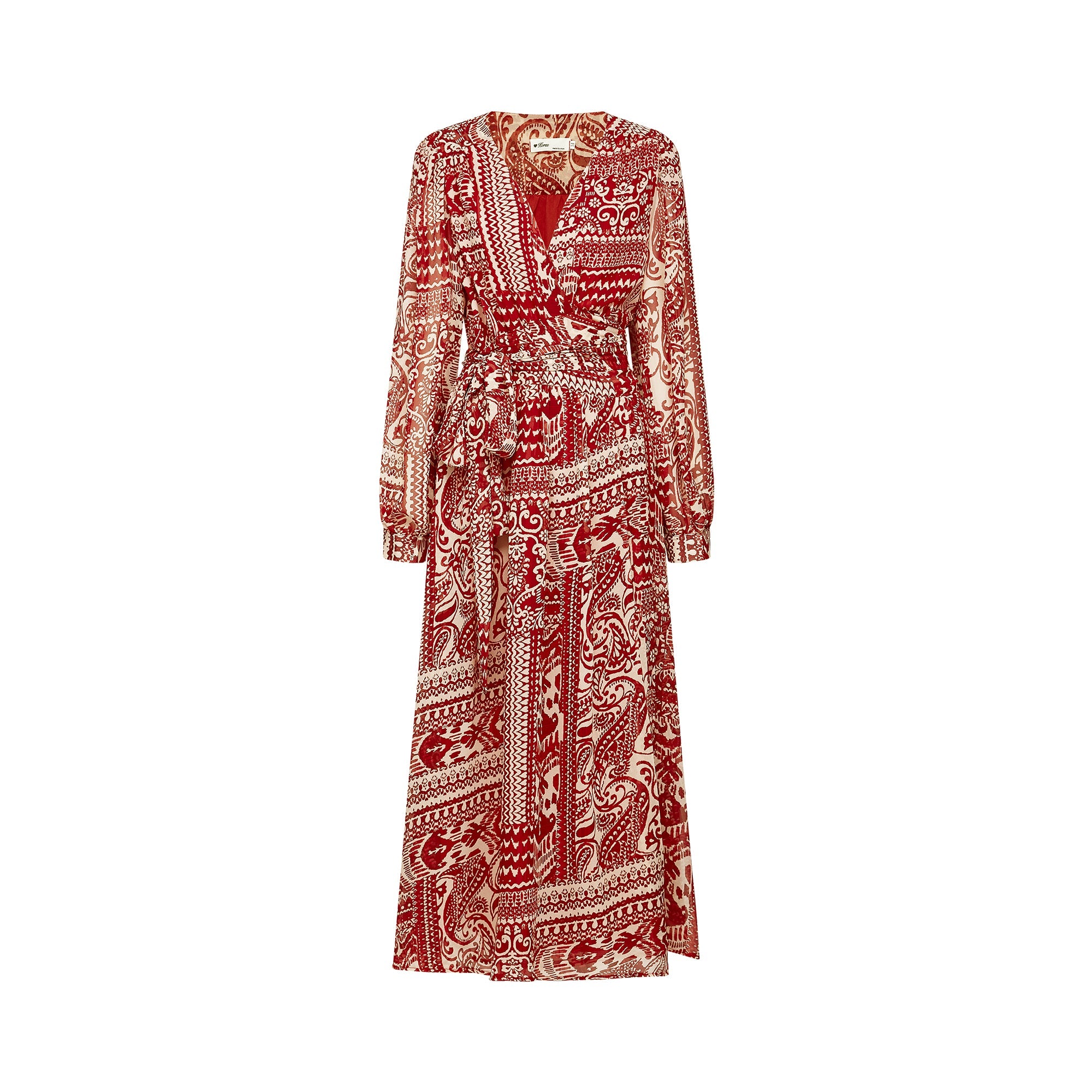 Camille pattern-print midi dress (US Only)