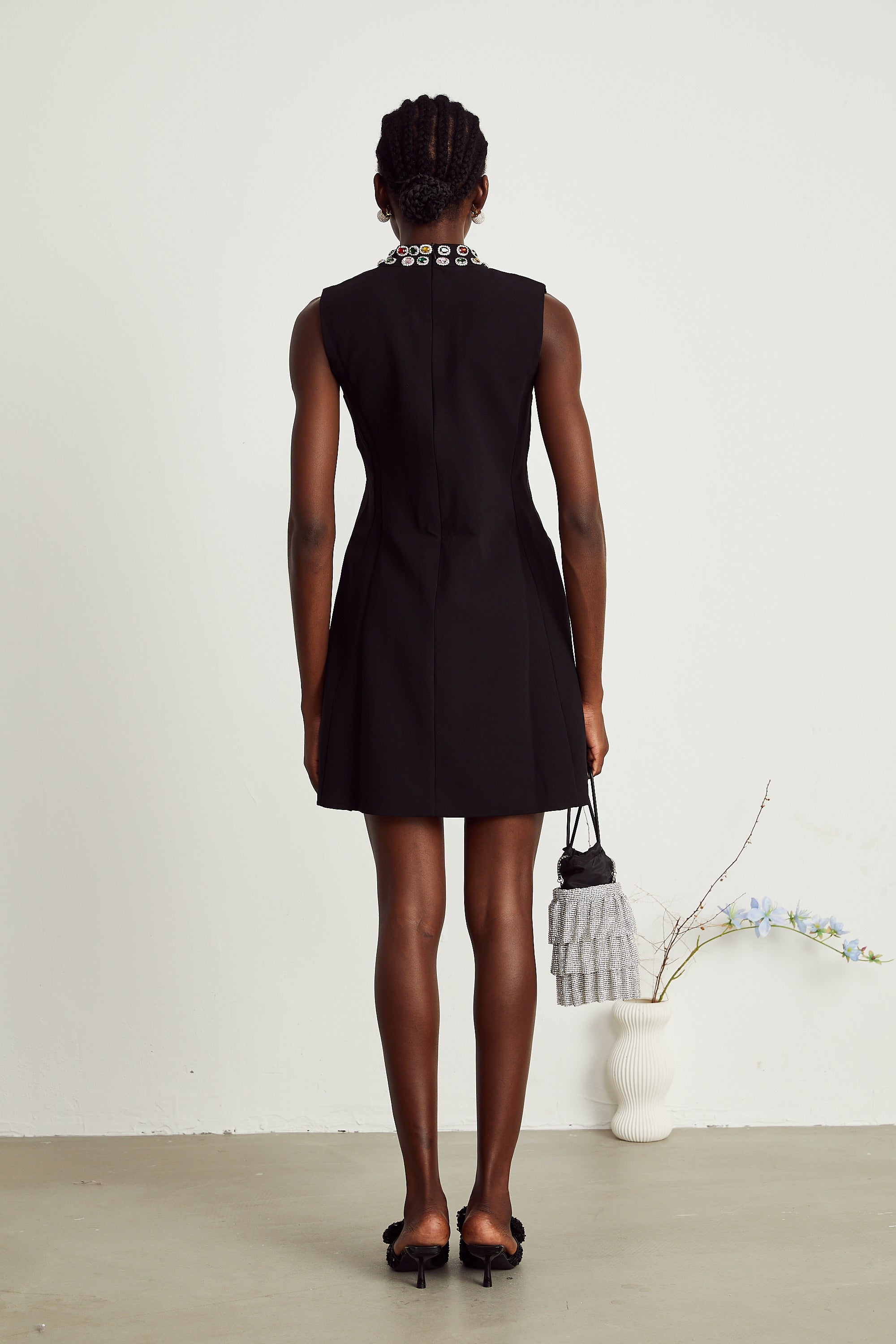Xanthe crystal-embellished sleeveless mini dress (Final Sale-US Only)