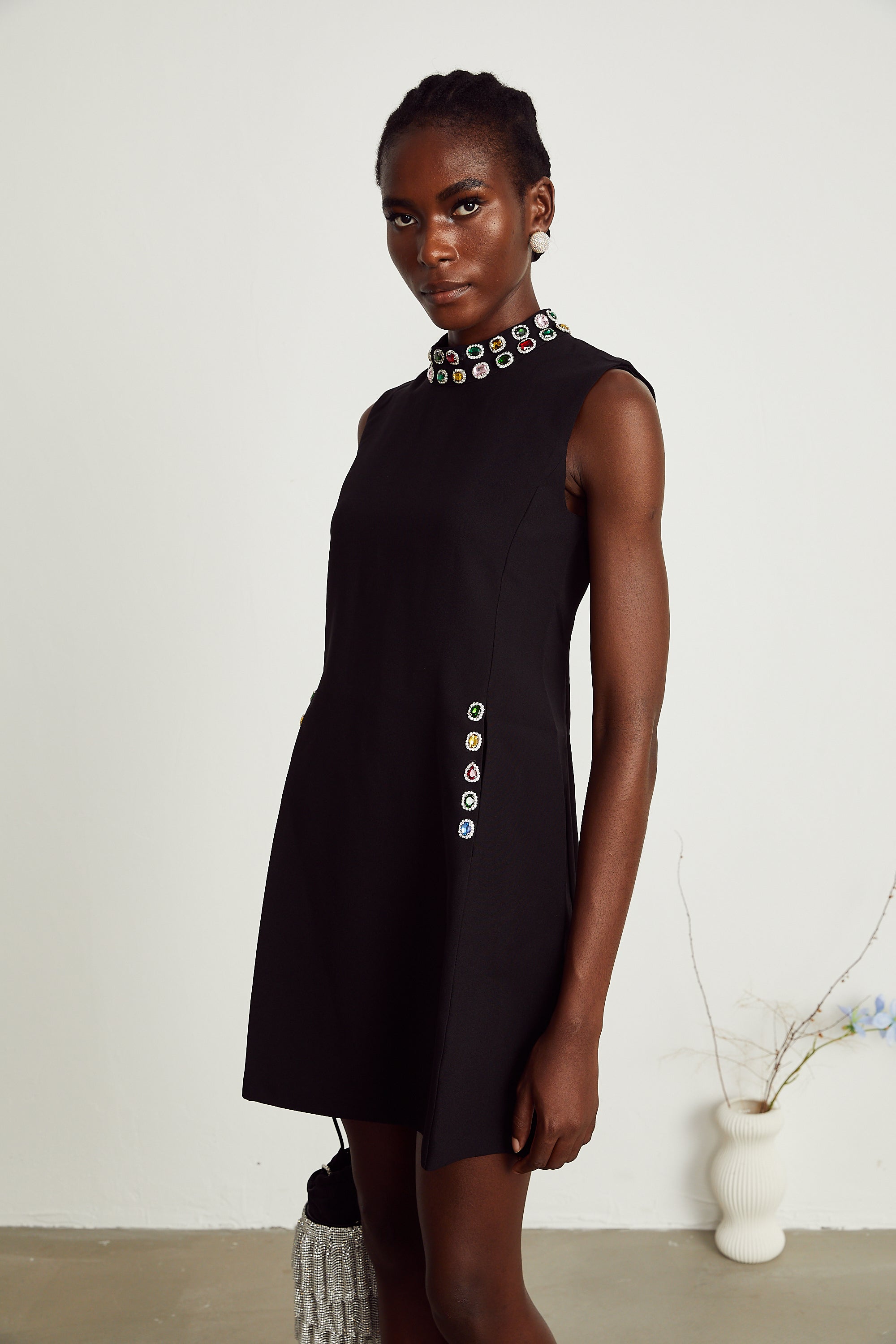 Xanthe crystal-embellished sleeveless mini dress (Final Sale-US Only)