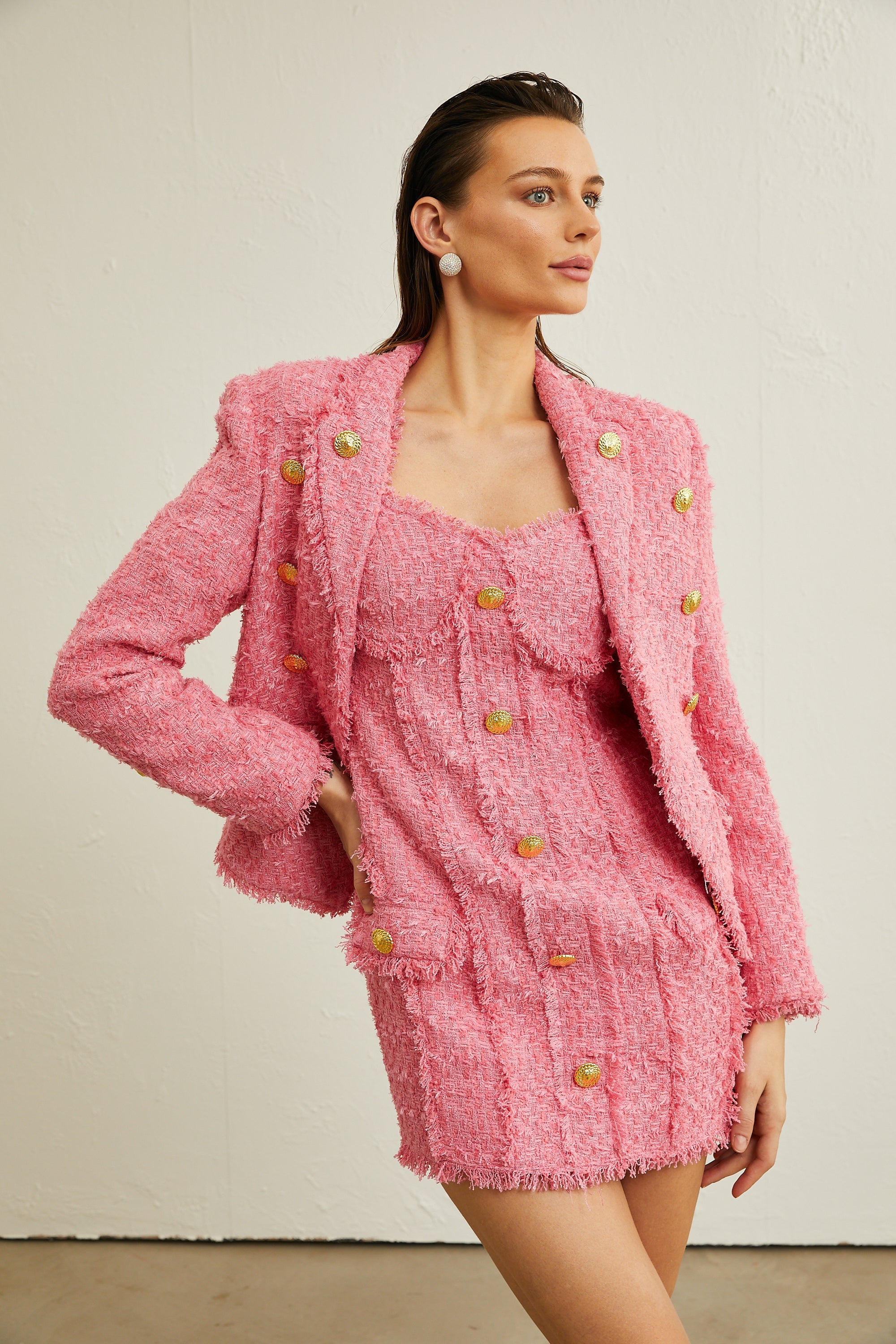 Morgane embossed-buttons tweed jacket (Final Sale-US Only)