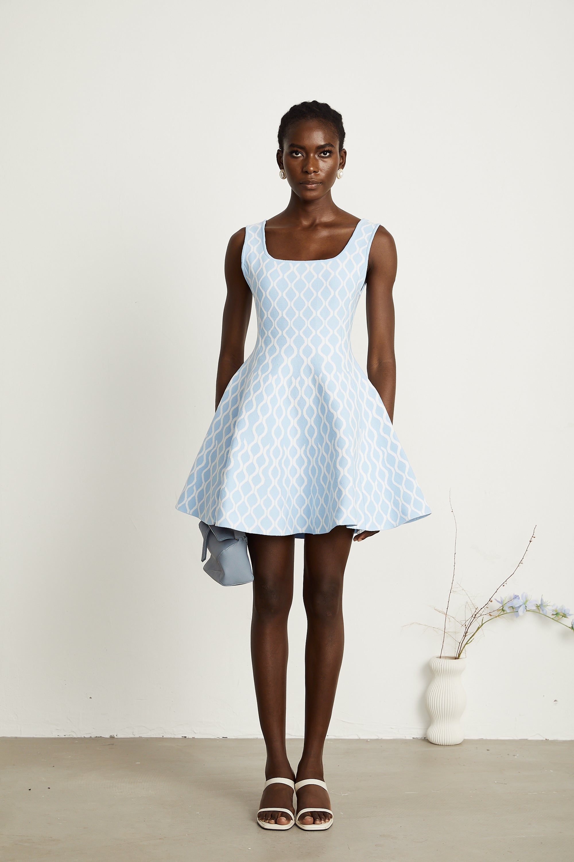 Hélène patterned-jacquard sleeveless mini dress (Final Sale-US Only)