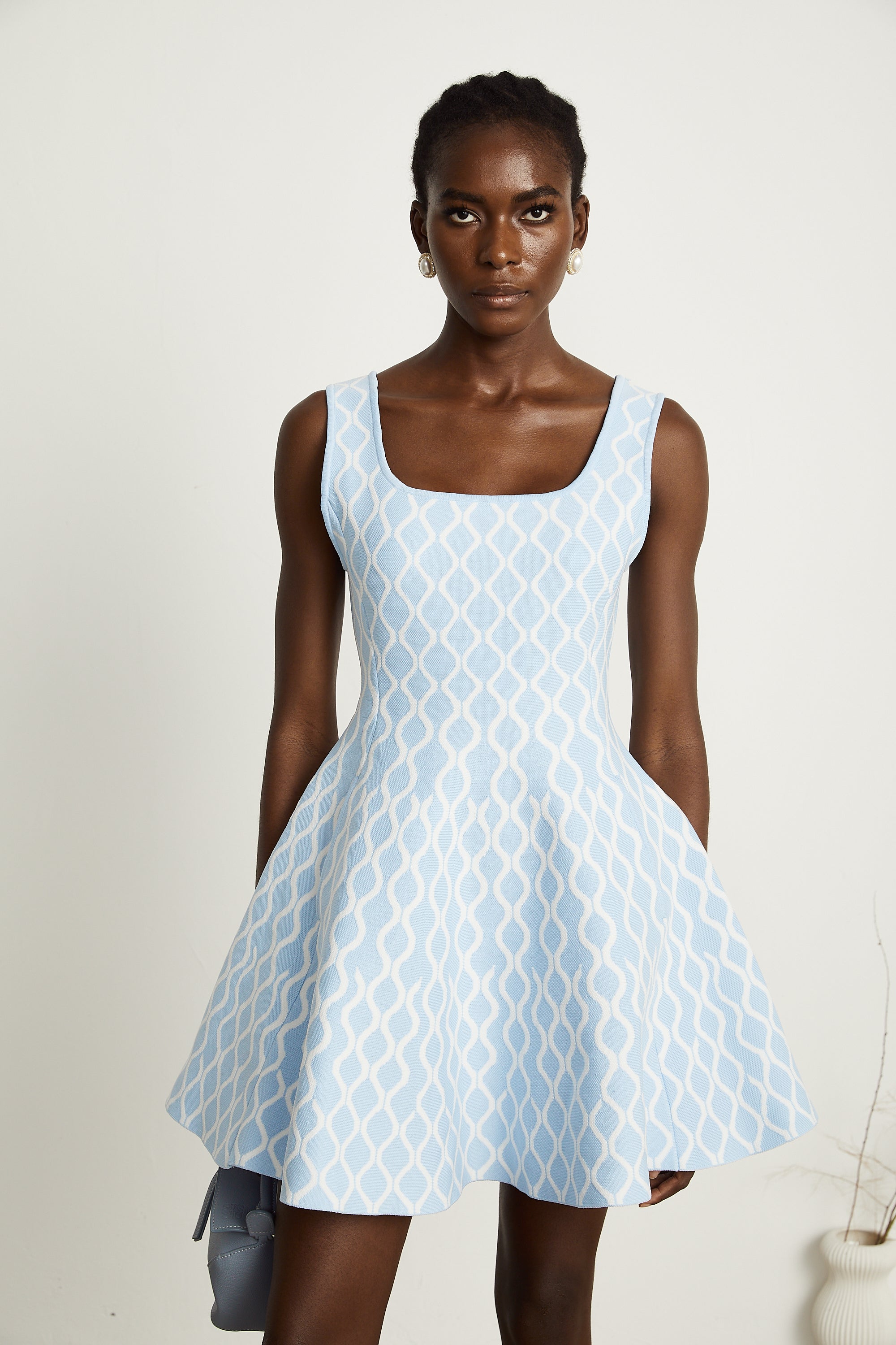 Hélène patterned-jacquard sleeveless mini dress (Final Sale-US Only)