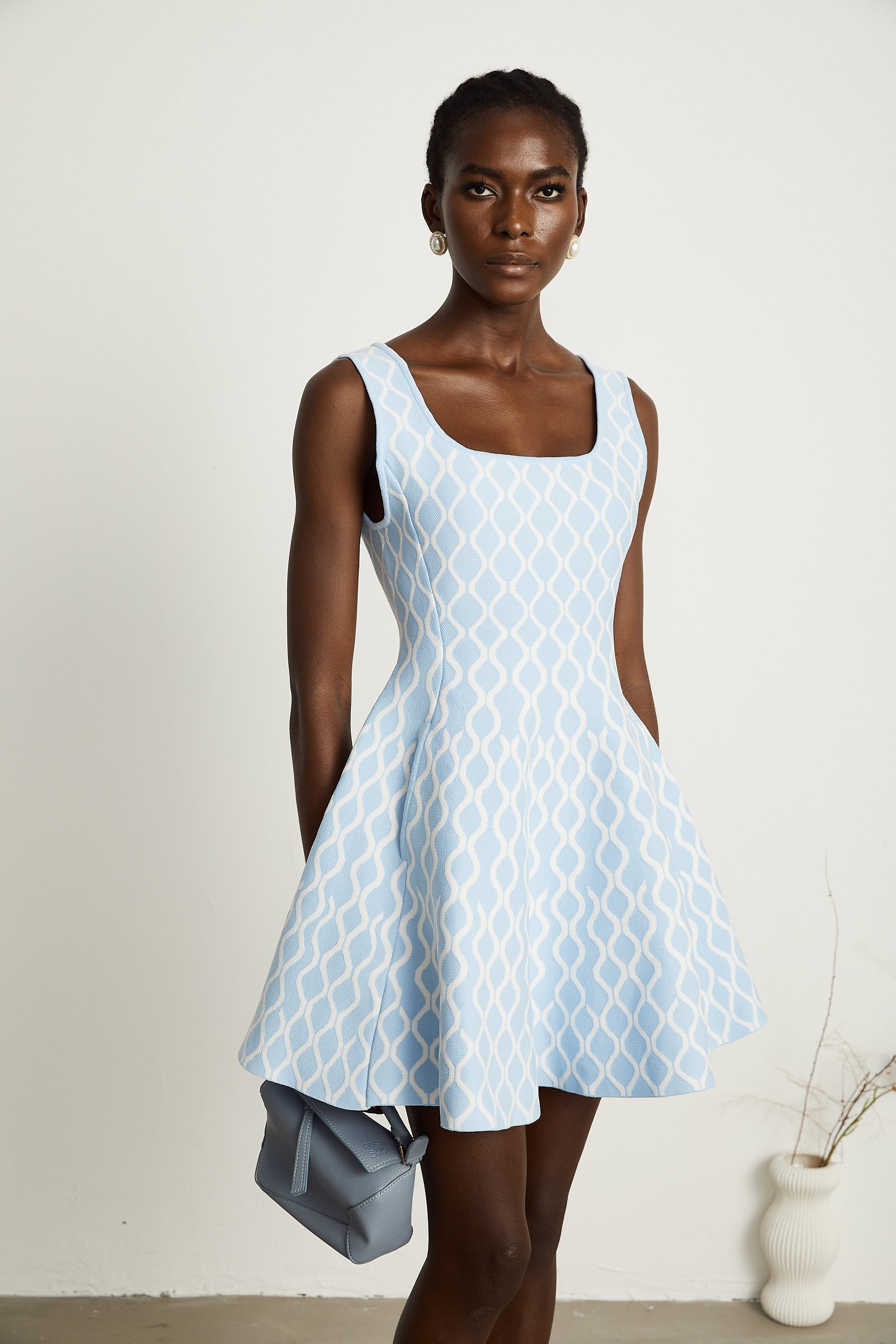 Hélène patterned-jacquard sleeveless mini dress (Final Sale-US Only)