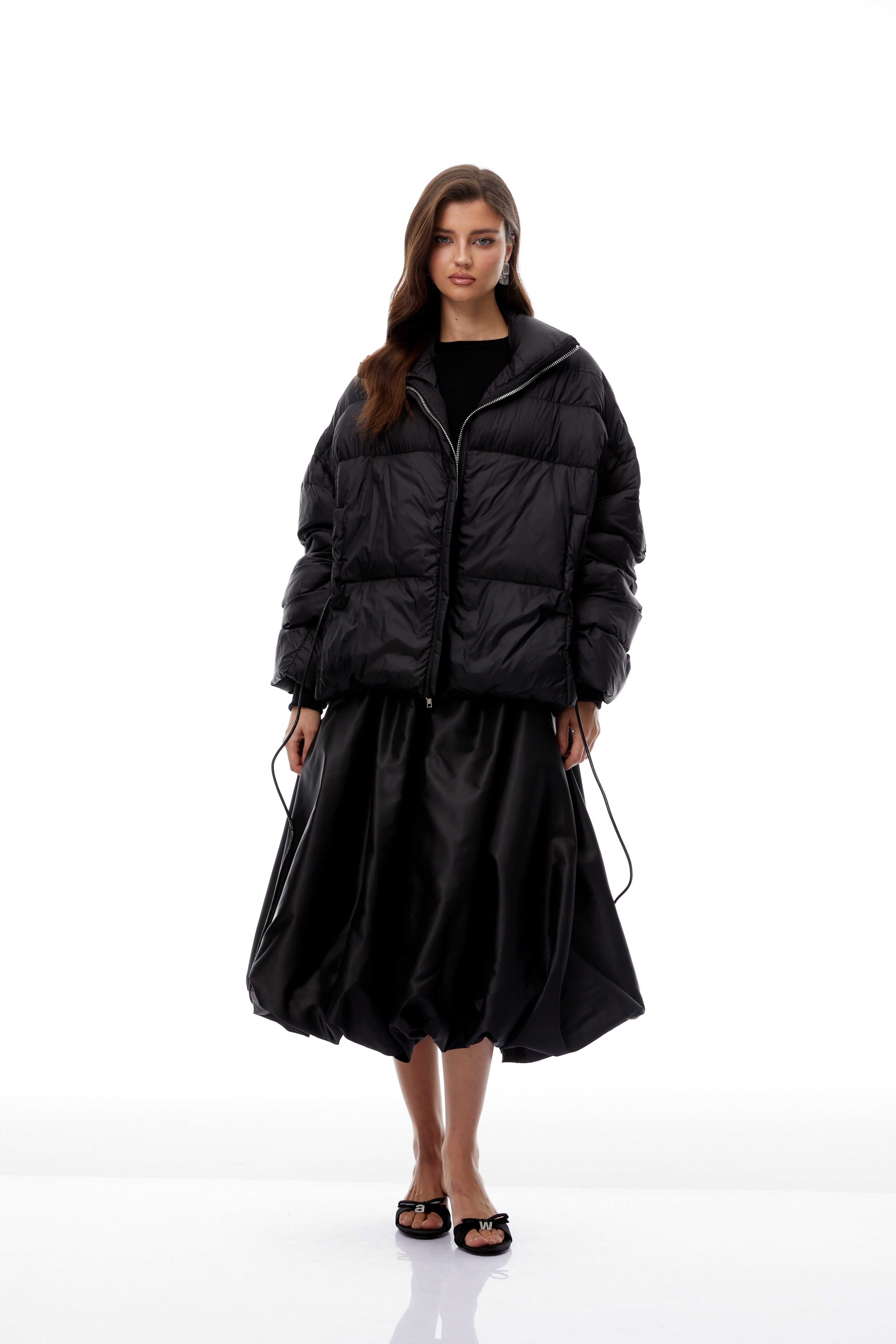 Tova Black Reversible Belted Down Jacket