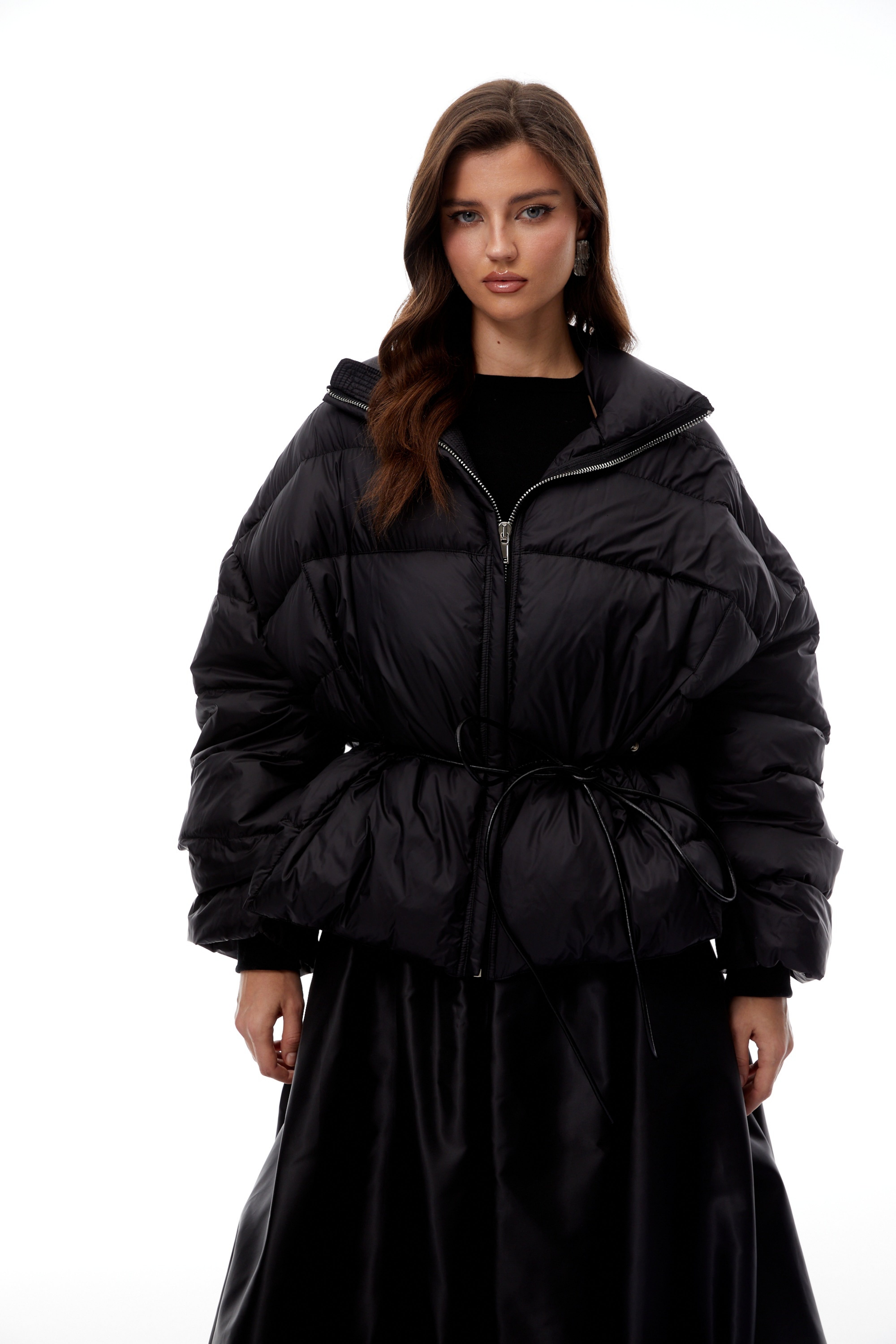 Tova Black Reversible Belted Down Jacket (Final Sale)