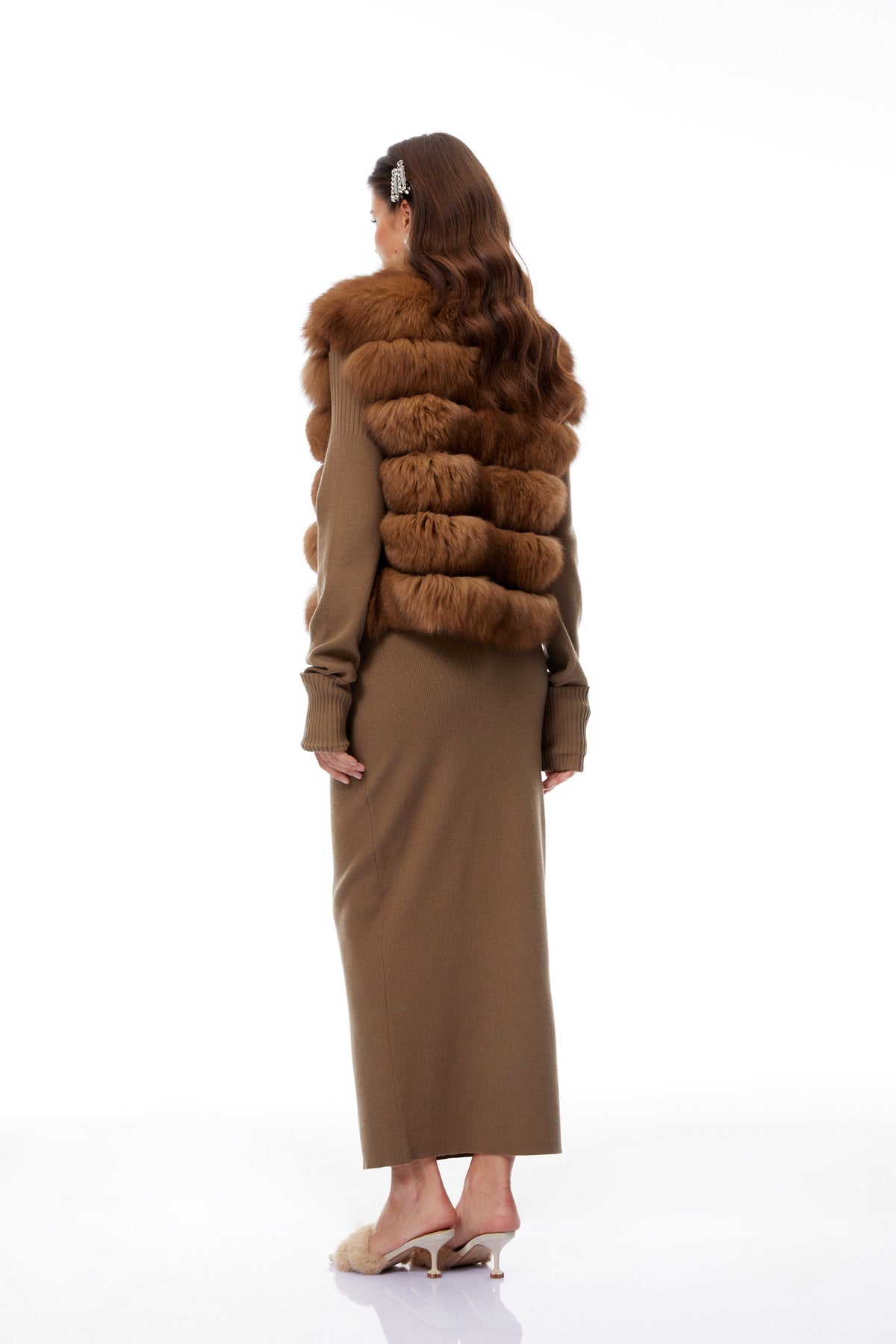 Brianna Brown Layered Fur Gilet