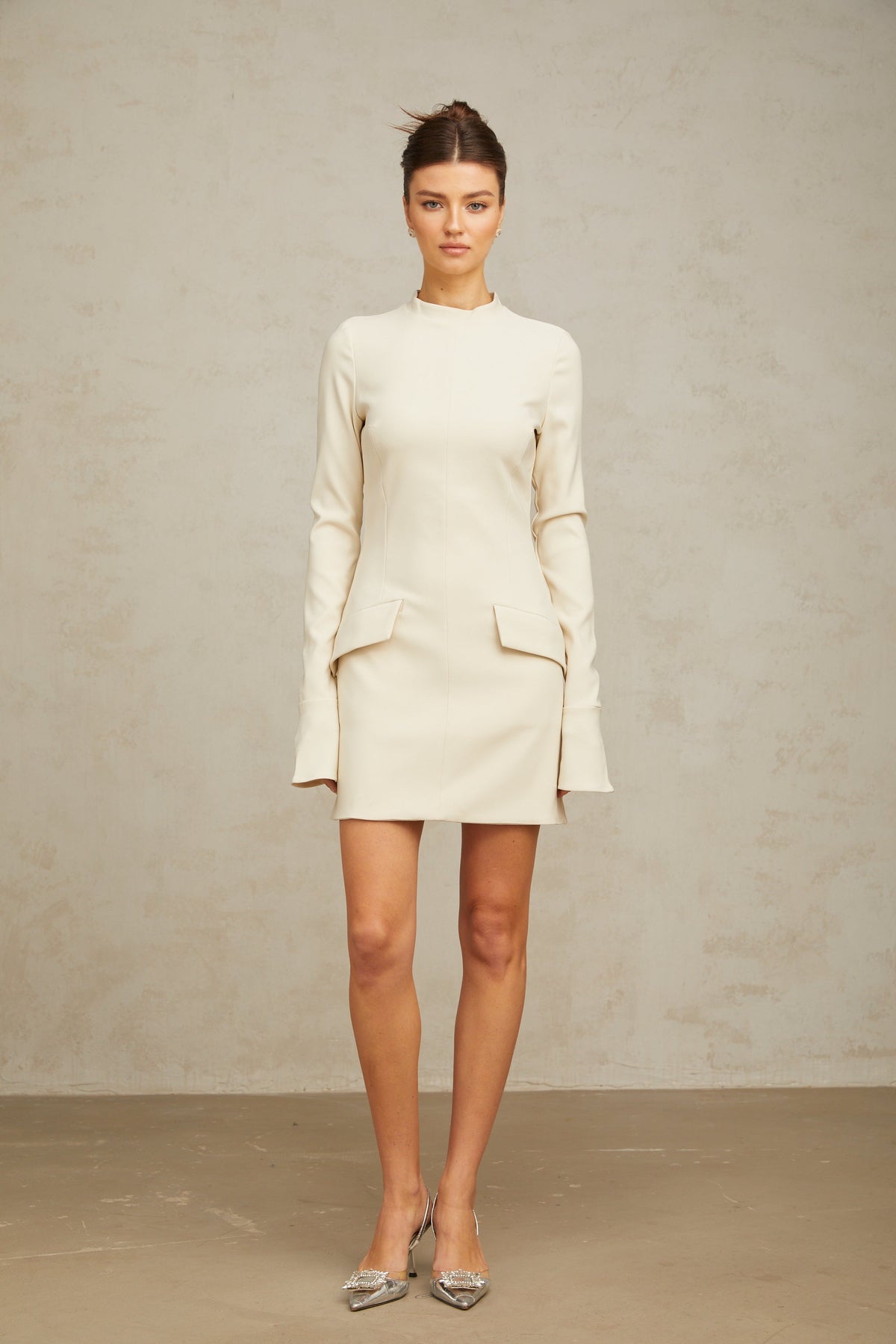 Chloé cream-white fitted mini dress (Final Sale-US Only)
