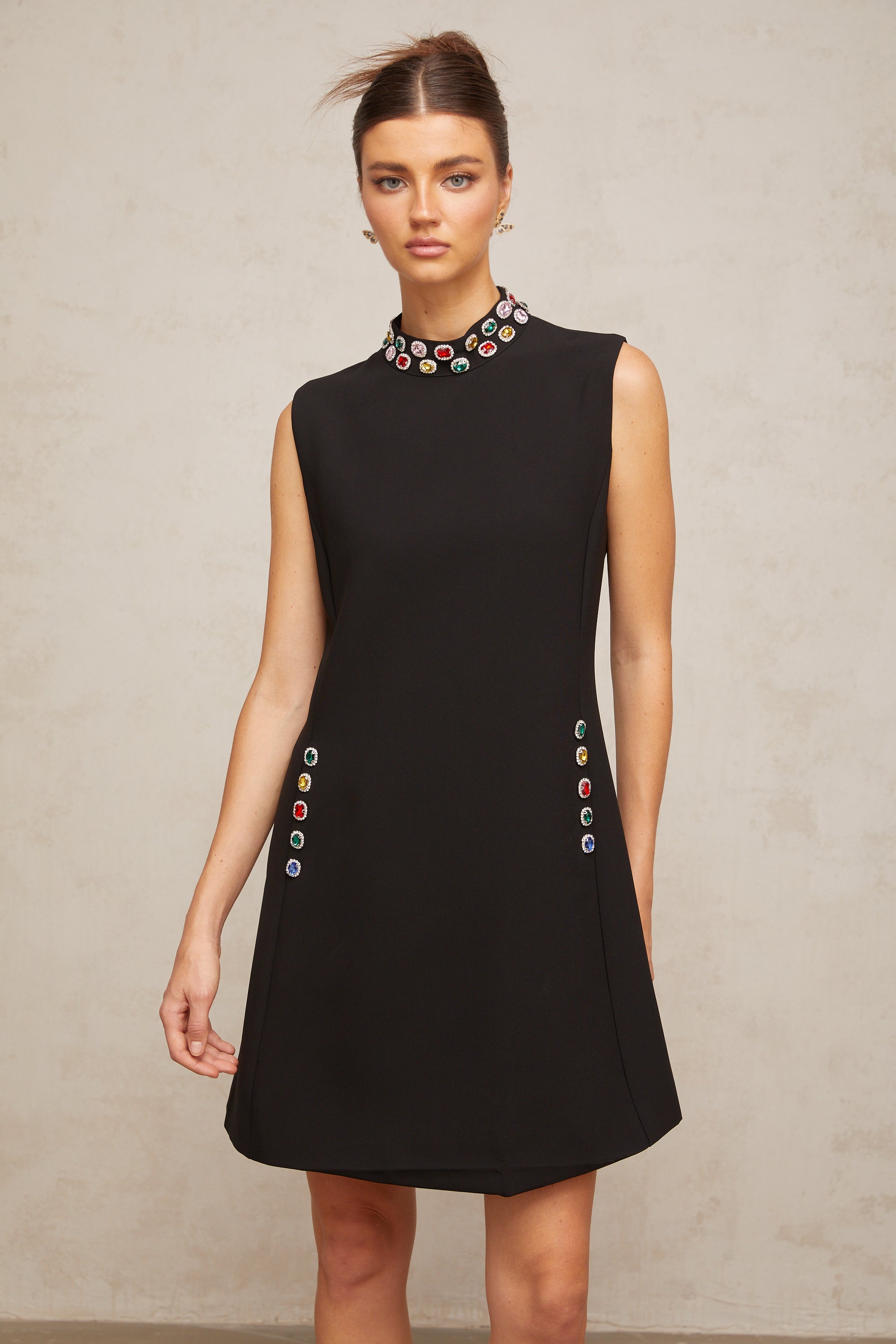 Xanthe crystal-embellished sleeveless mini dress (Final Sale)