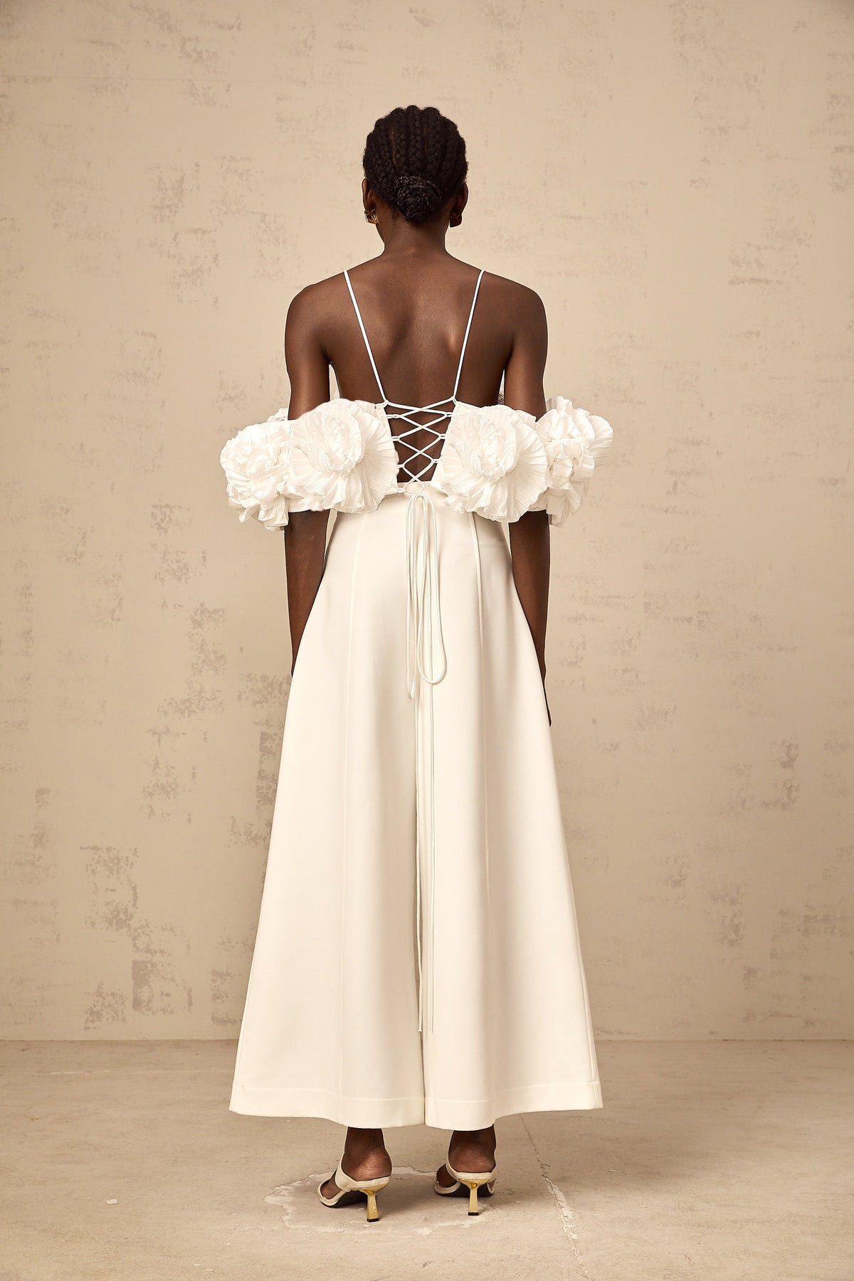 Prunelle white flower camisole top