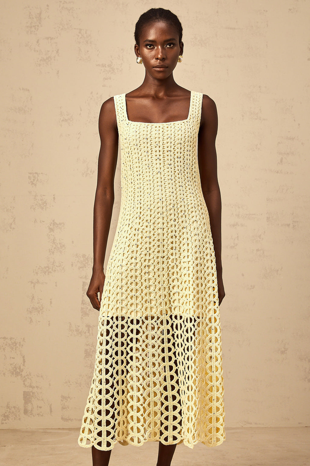 white christmas dresses Simon Miller Women's Muro Crochet Dress – Saint Bernard main image 1