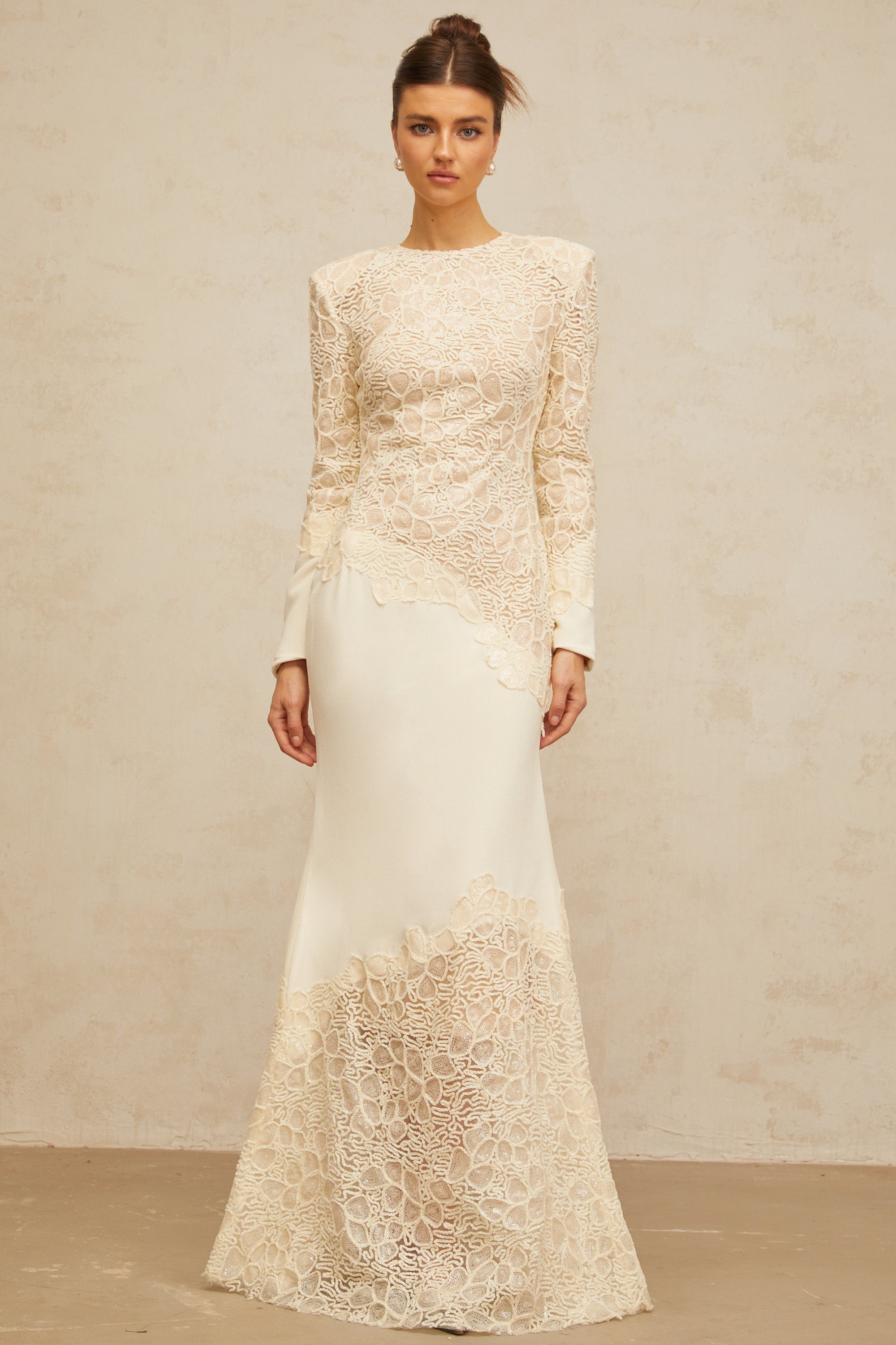 Mathilde White Embroidered Maxi Dress