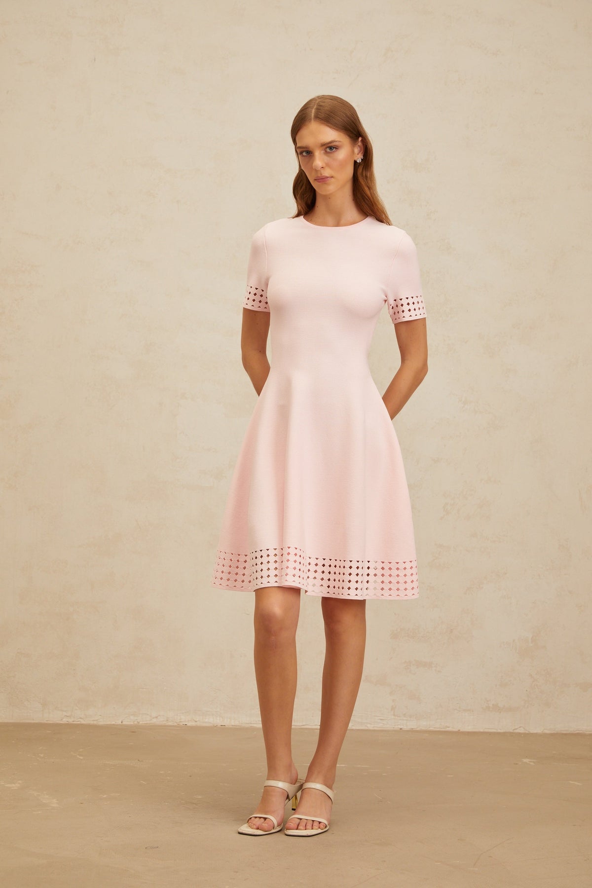 Isidore Pink Cut-Out Detail Knit Mini Dress (Final Sale-US Only)