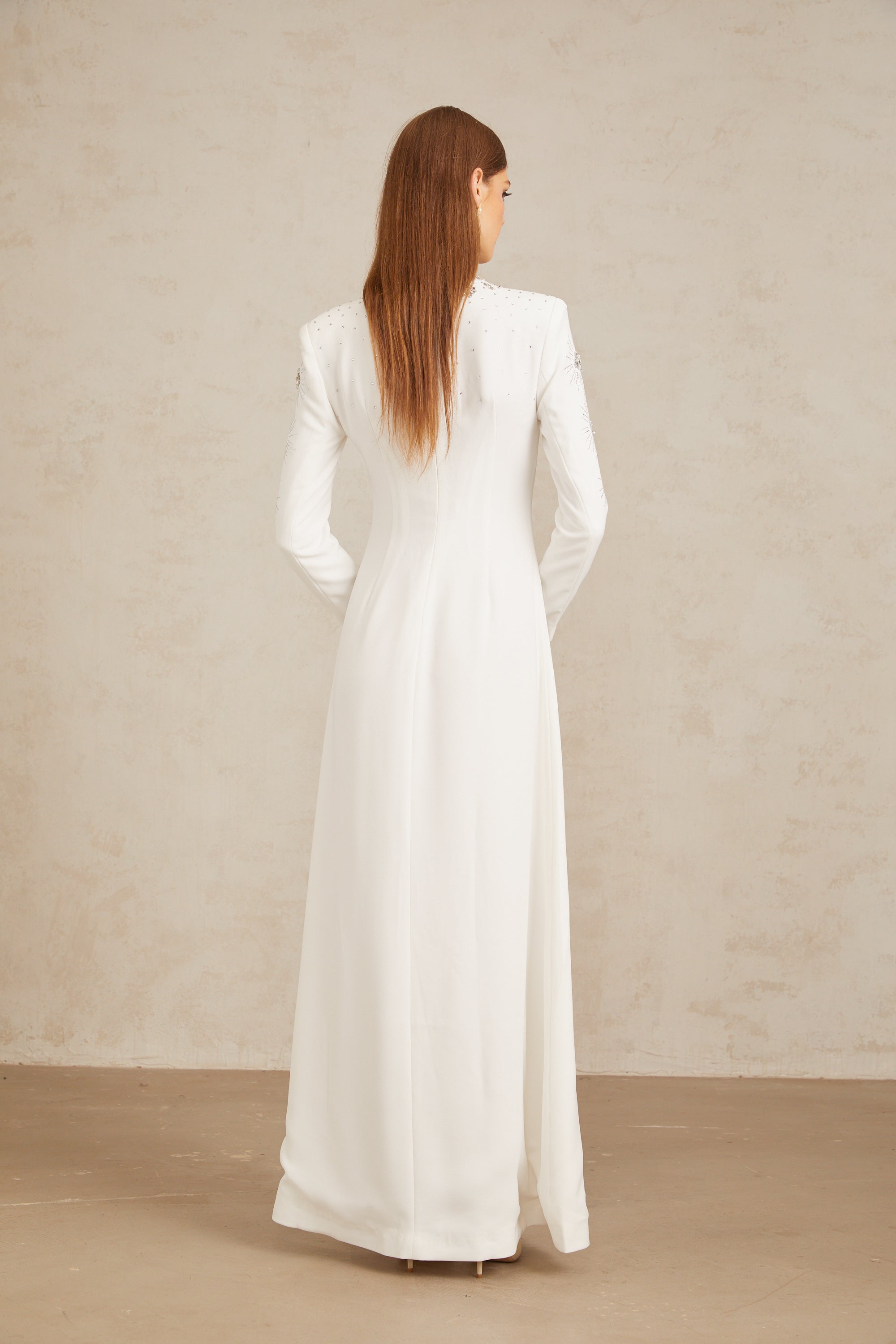 Aloïse White Embellished Maxi Gown (Final Sale-US Only)