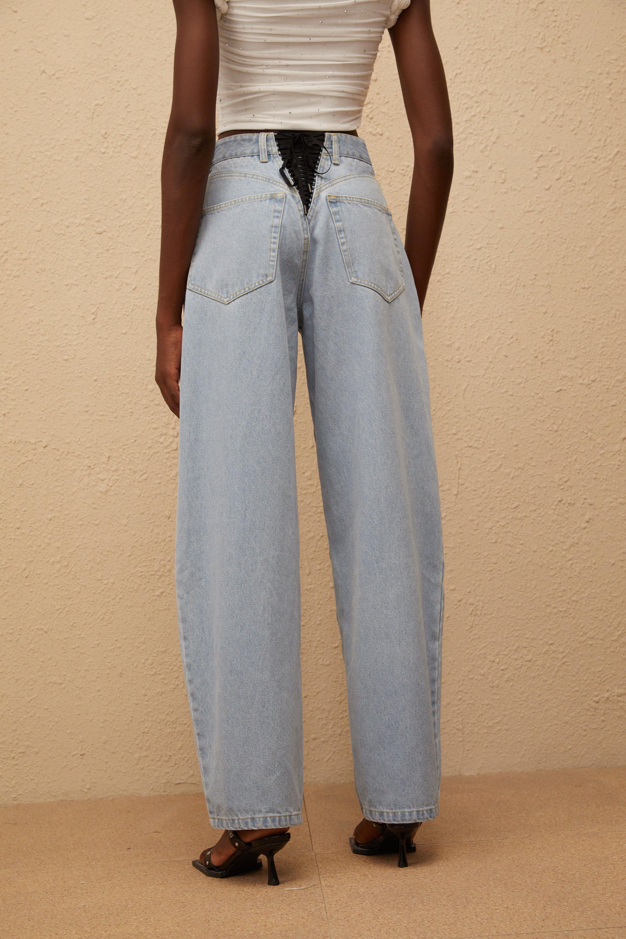 Alix Light Blue Deinm Wide Leg Jeans