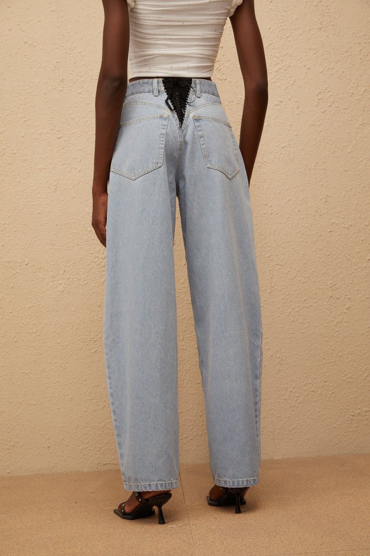 Alix Light Blue Deinm Wide Leg Jeans