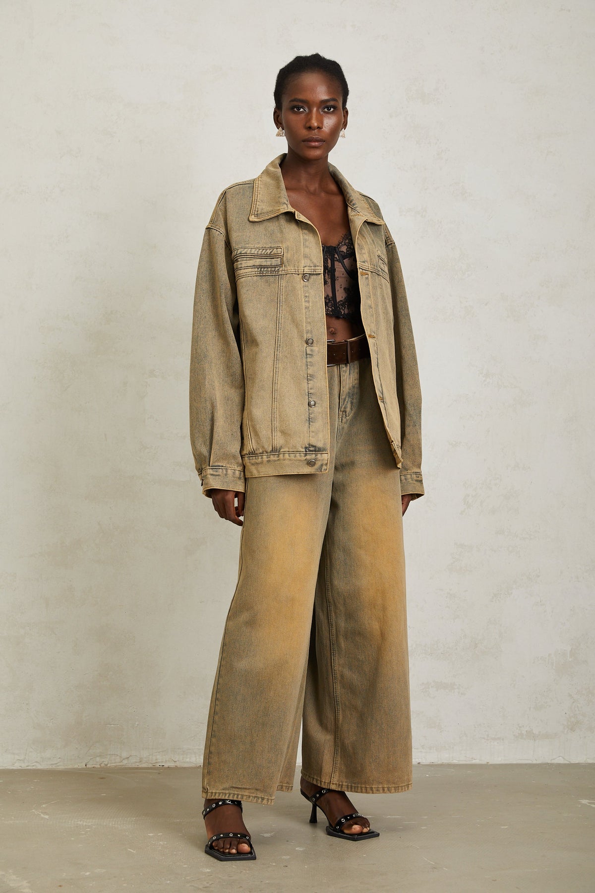 Loanne Light Blue Faded Denim Jacket (Final Sale)