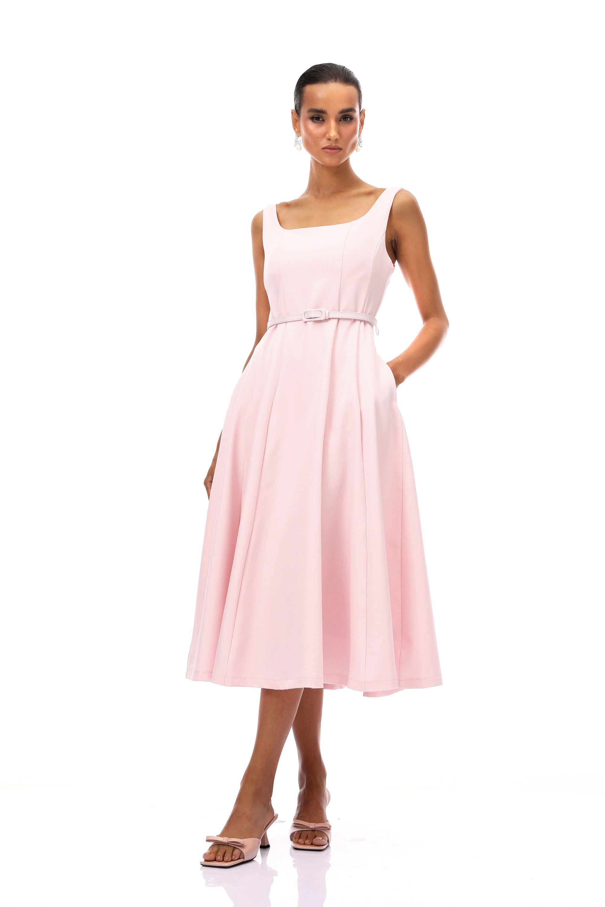 Valéria Pink Crystal Embellished Jacket & Dress Set