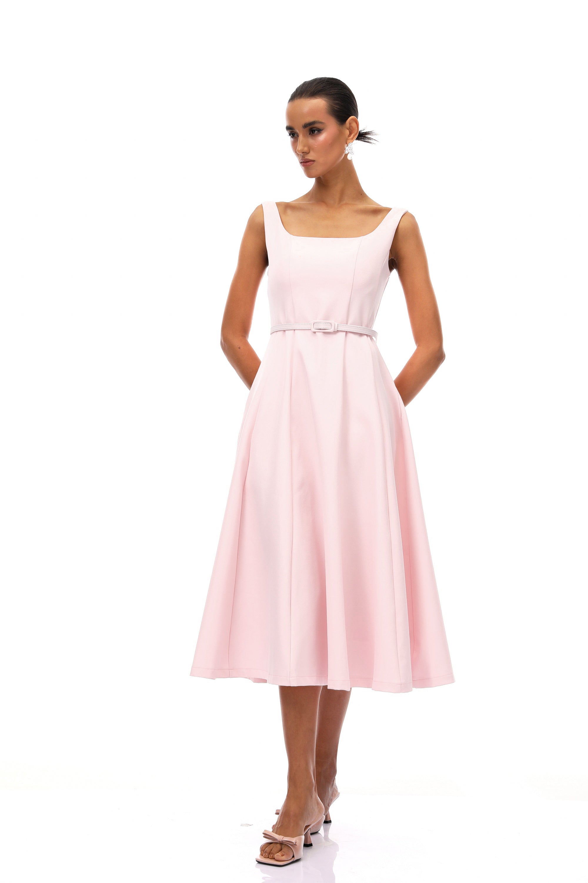 Valéria Pink Crystal Embellished Jacket & Dress Set