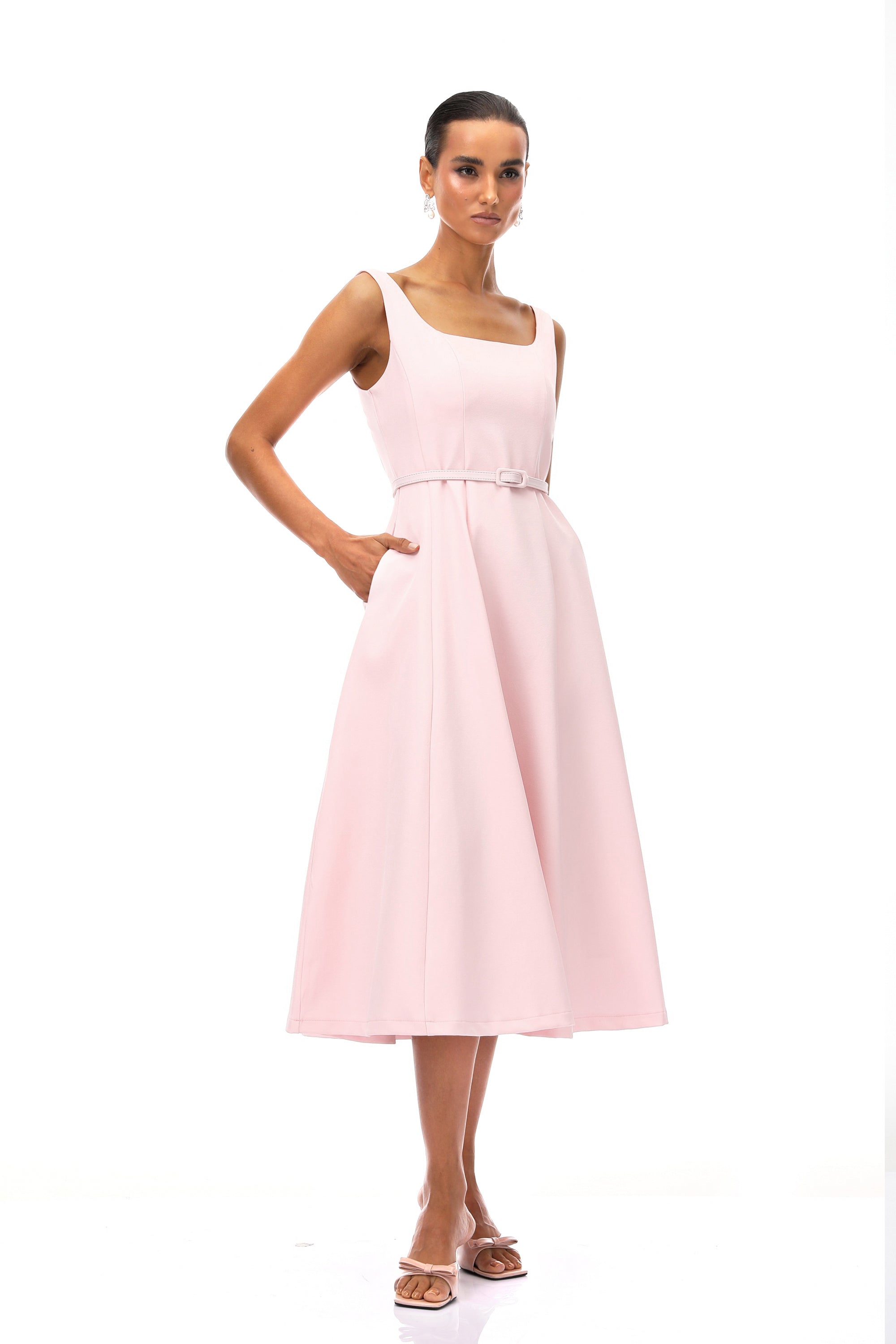 Valéria Pink Crystal Embellished Jacket & Dress Set