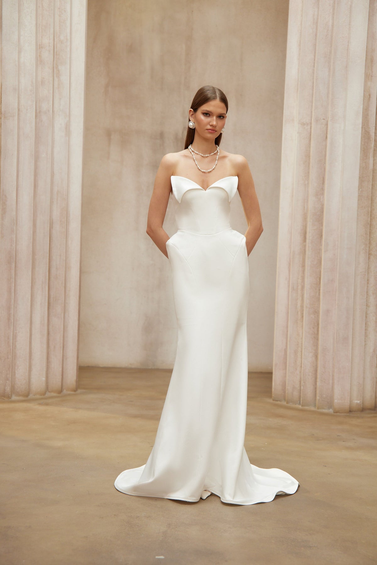 Alba White Barrel Waist Corset Maxi Dress (Final Sale-US Only)