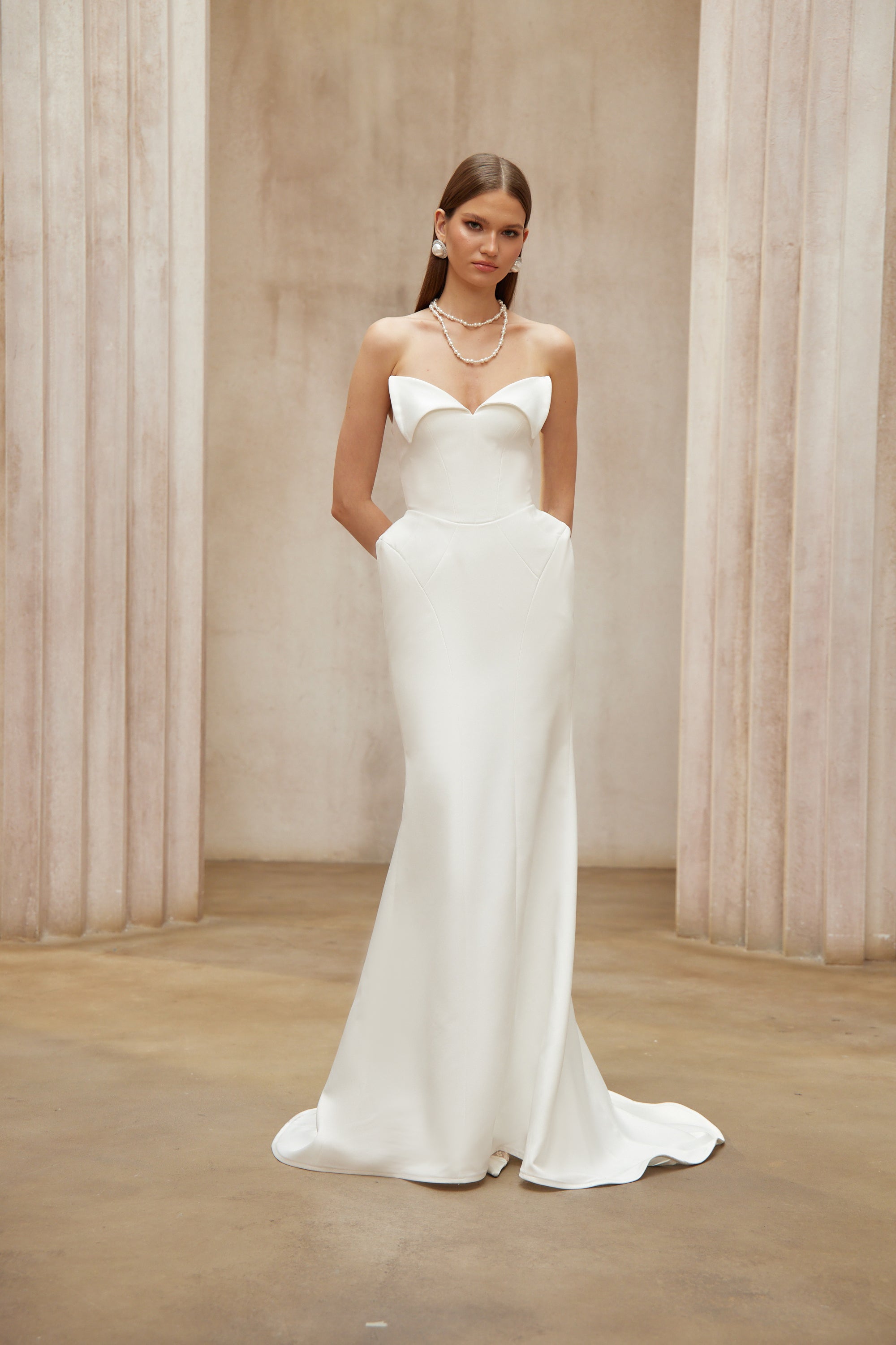 Alba White Barrel Waist Corset Maxi Dress (Final Sale-US Only)
