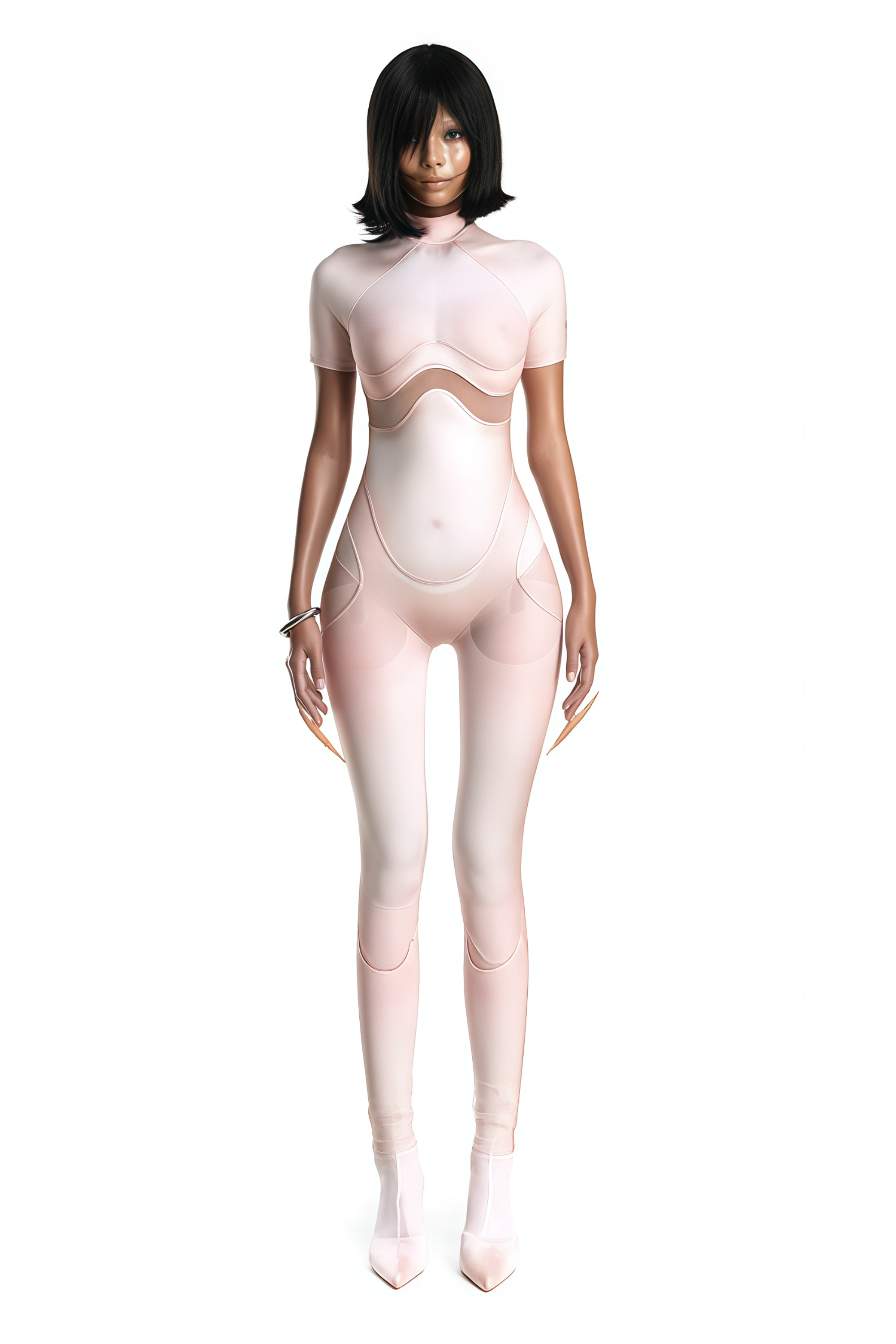 Zéro Pink Short Sleeve Catsuit (Final Sale)