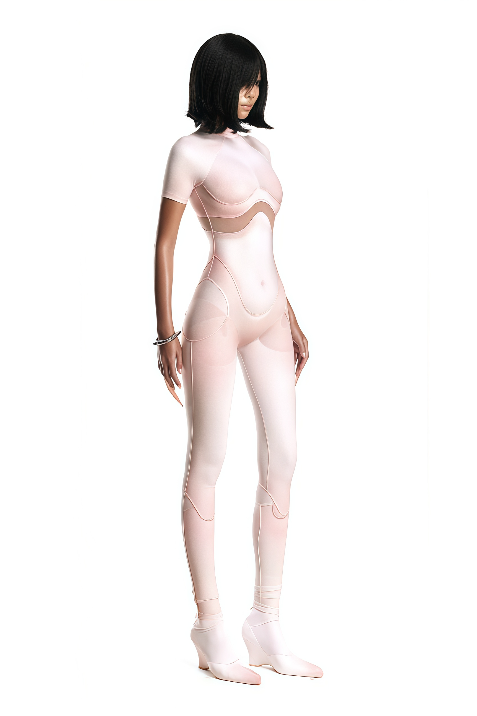 Zéro Pink Short Sleeve Catsuit (Final Sale)