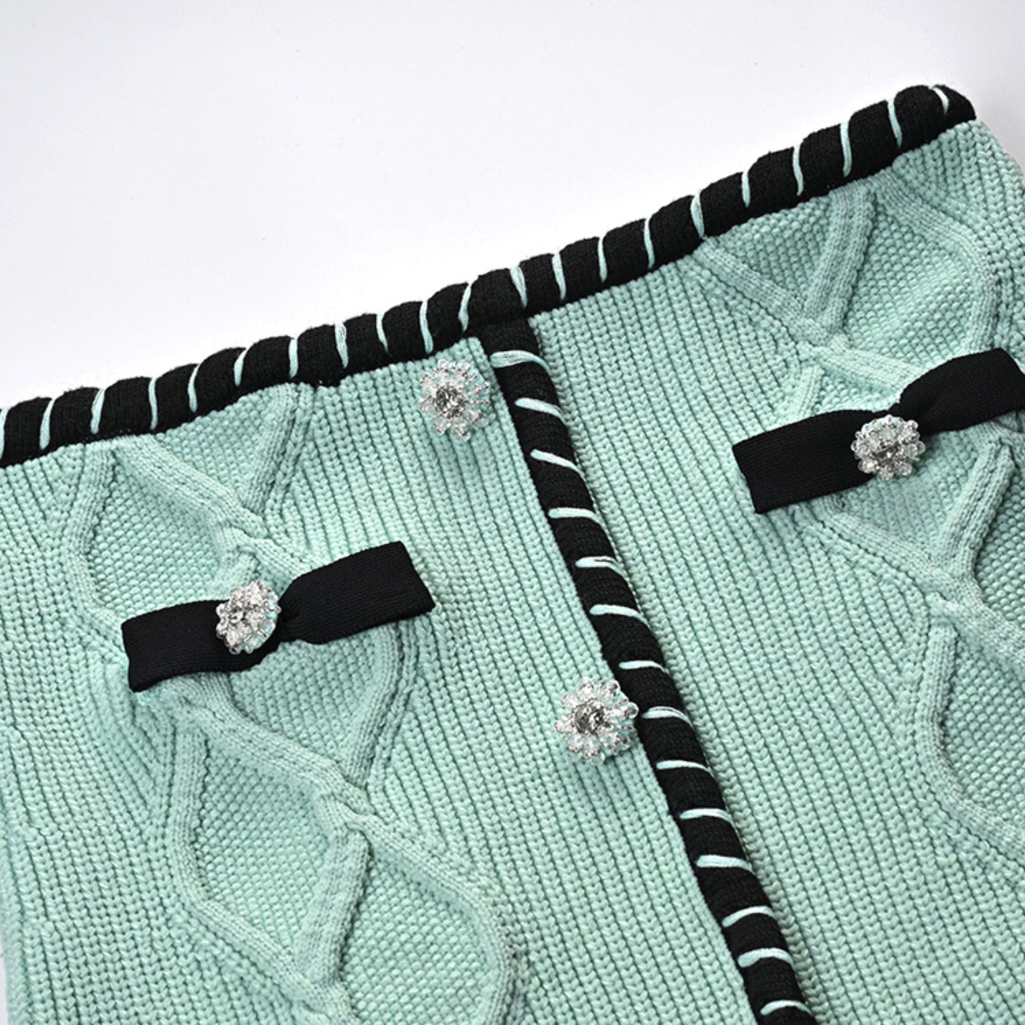 Juliette contrast-trim jacket & skirt matching set (US Only)