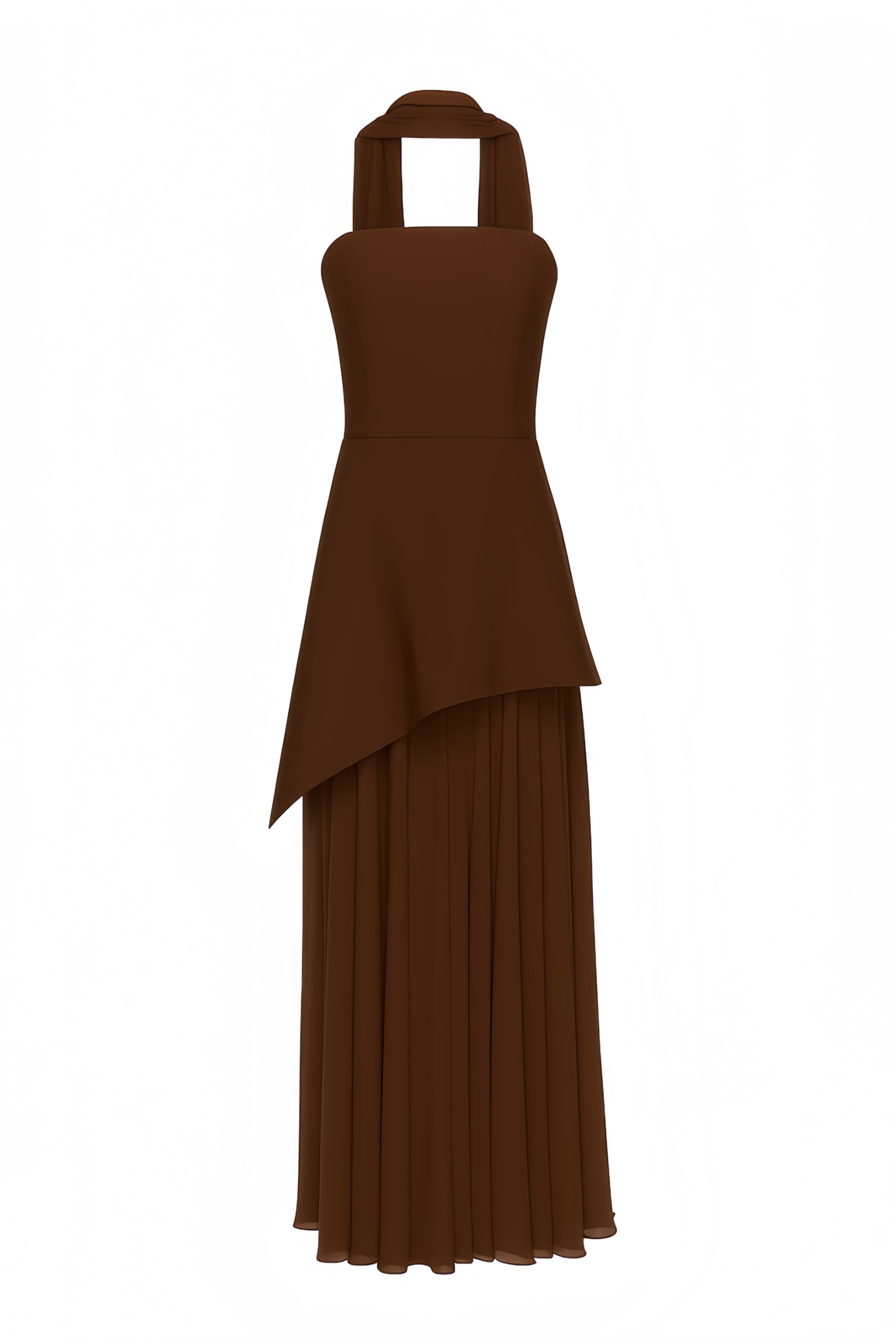 Solène Off-Shoulder Ruched Maxi Gown