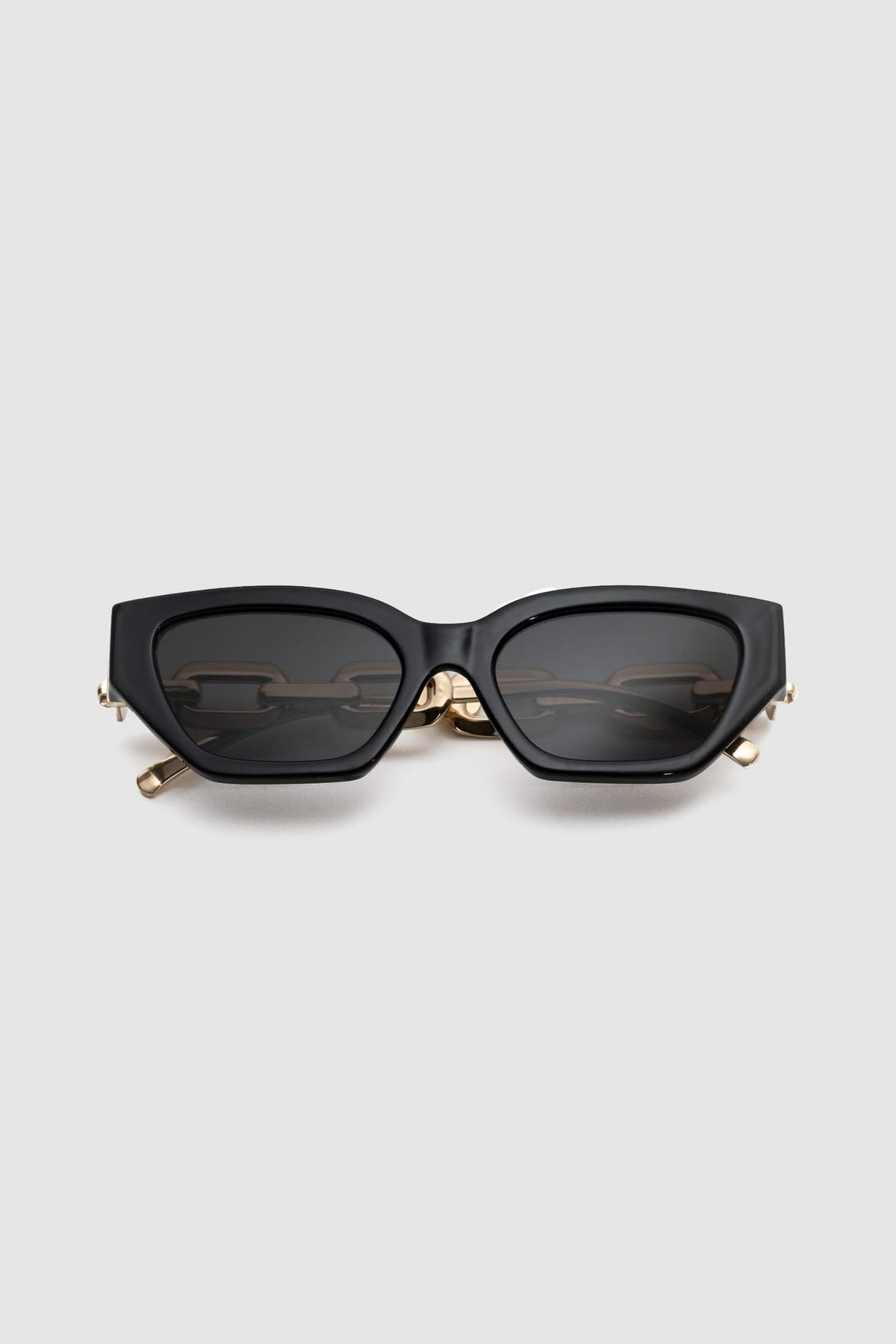 Cat Eyes with Gold Chain Arms - Black
