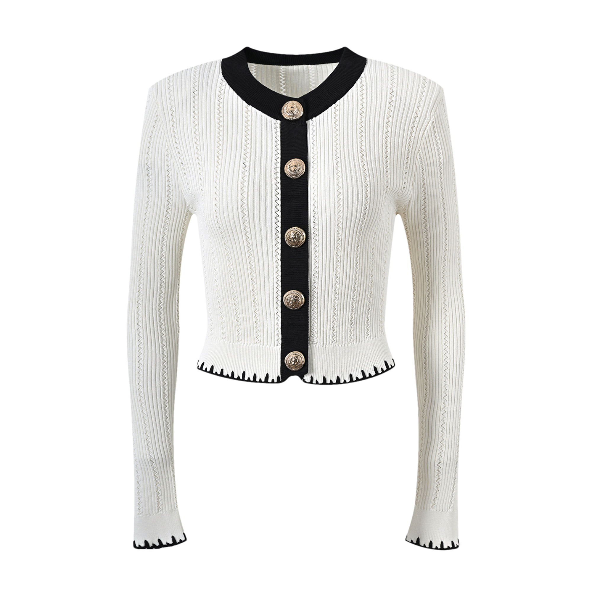 Éliane contrast-trim jacket & skirt matching set (Final Sale-US Only)