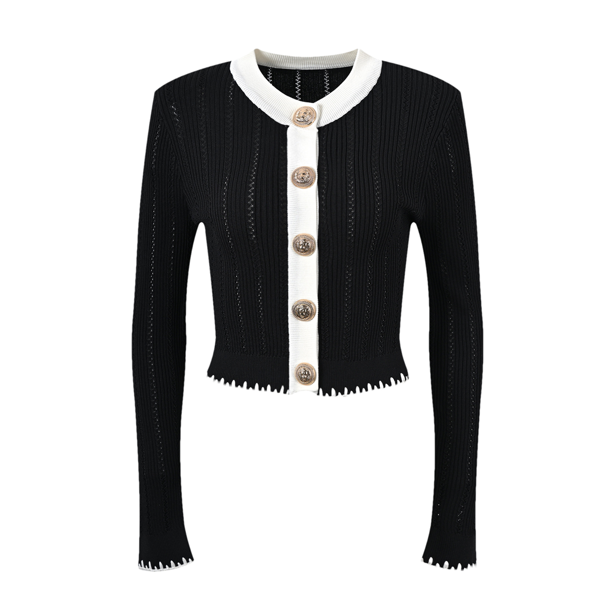 Éliane contrast-trim jacket & skirt matching set (Final Sale-US Only)